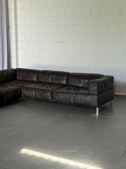 Sofa lata 90/00 skóra naturalna