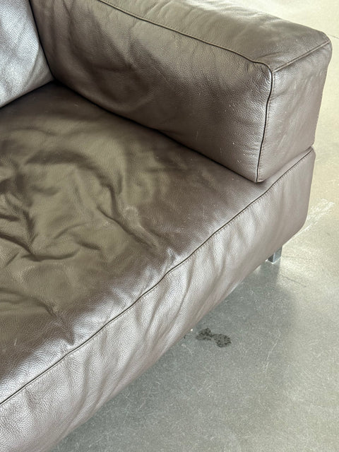 Sofa lata 90/00 skóra naturalna