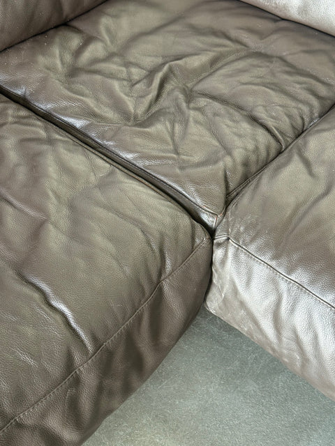 Sofa lata 90/00 skóra naturalna