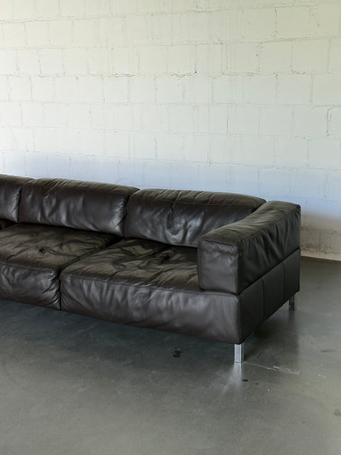 Sofa lata 90/00 skóra naturalna