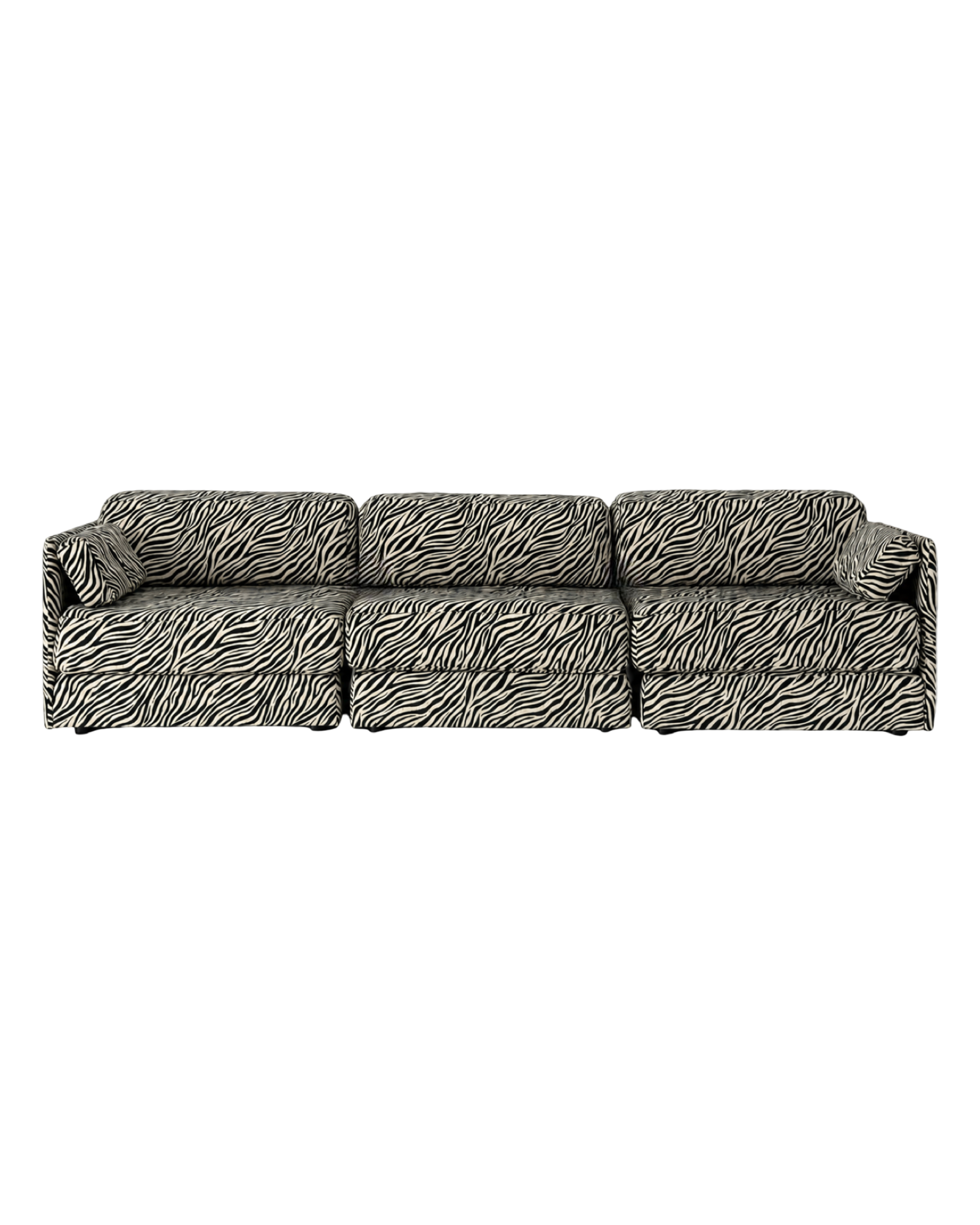 modułowa sofa De Sede DS76, lata 80, po renowacji, zebra, funkcja spania