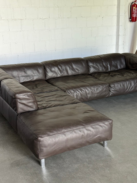 Sofa lata 90/00 skóra naturalna