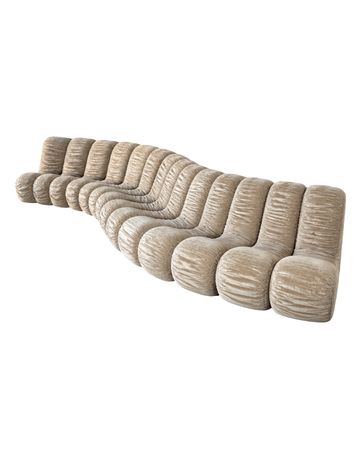 sofa Snejk, 12 elementów, tkanina, wąż