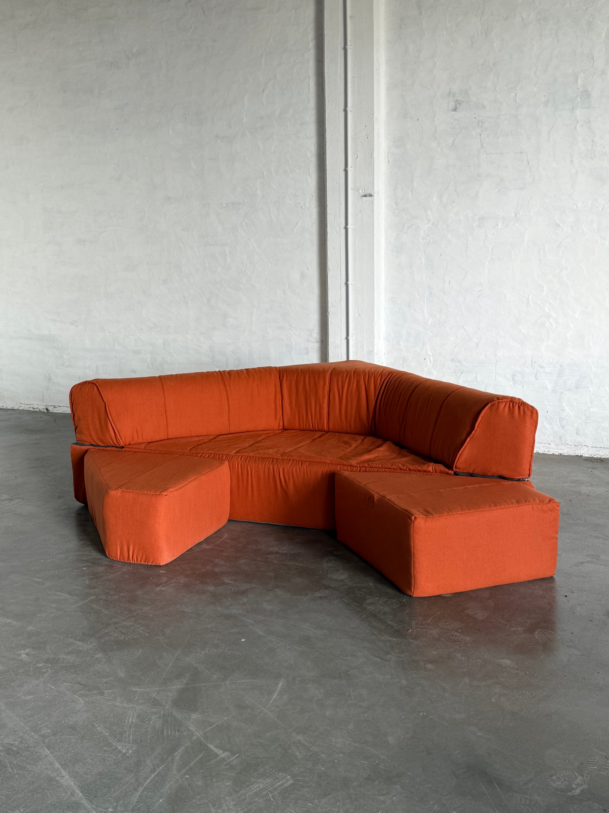 sofa/łóżko modułowa w stylu Space Age