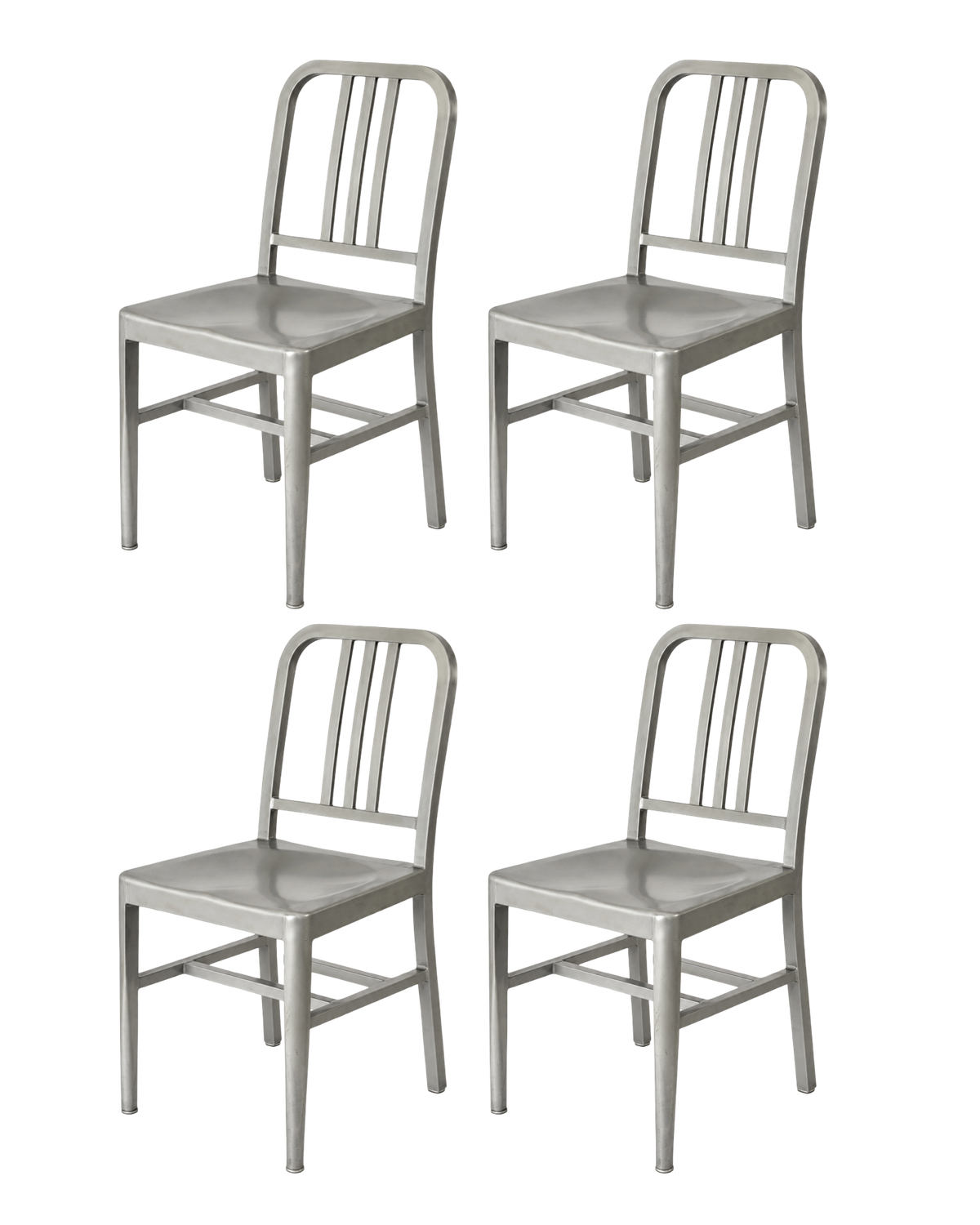 krzesła w stylu Emeco 1006 Navy Chair, aluminiowe