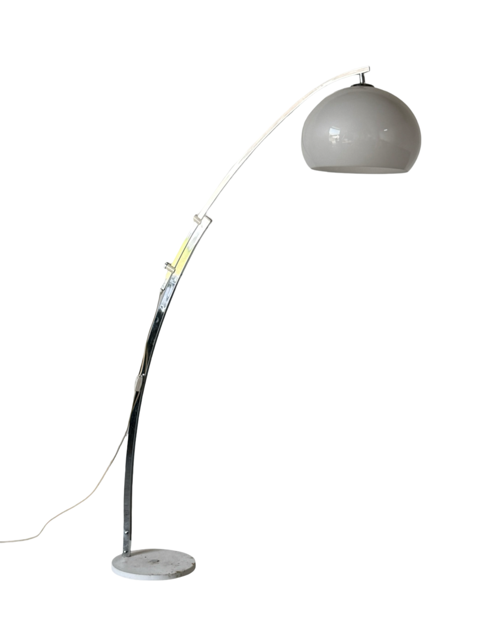 lampa podłogowa, łukowa, lata 80, w stylu Guzzini