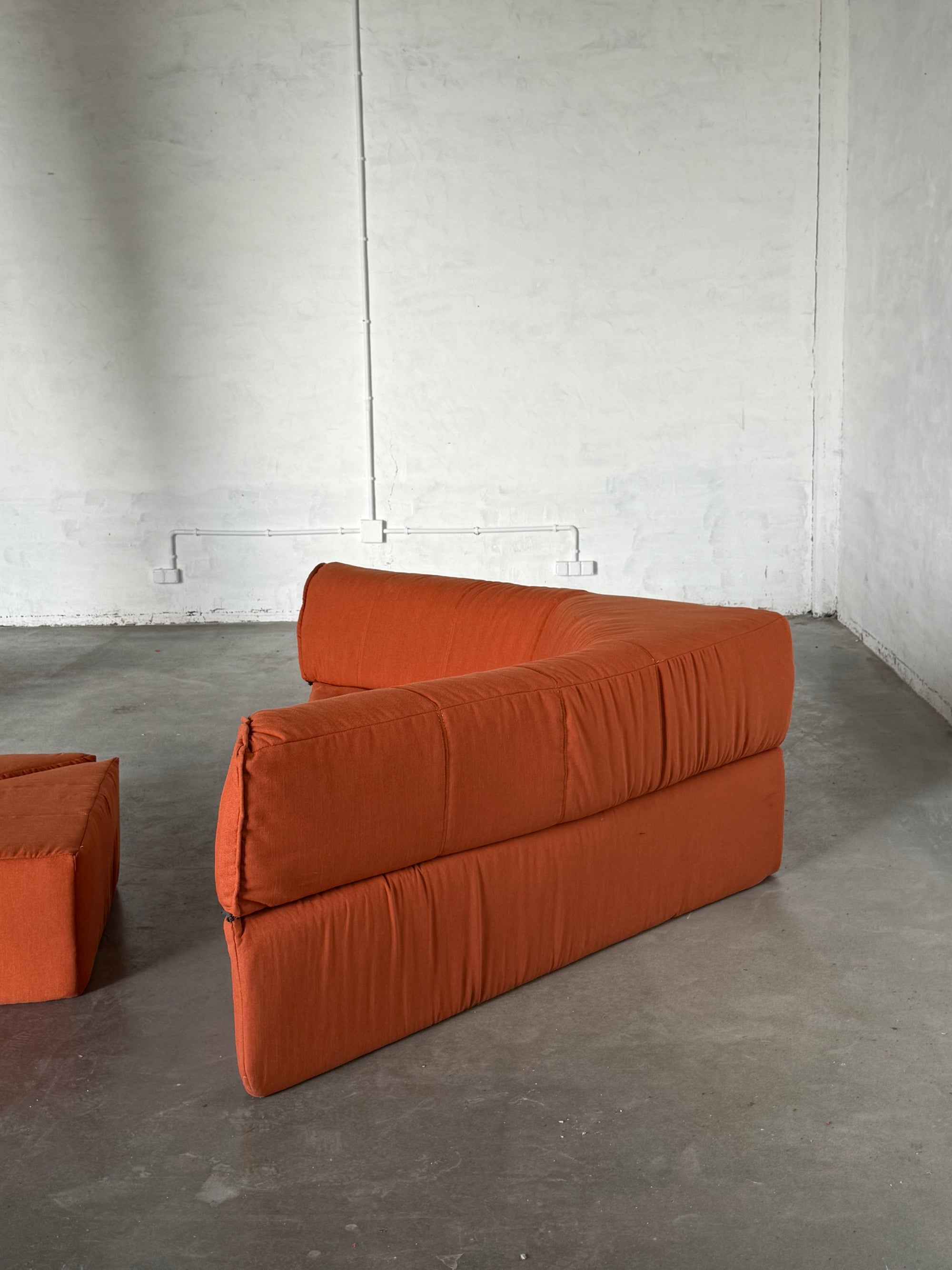 sofa/łóżko modułowa w stylu Space Age