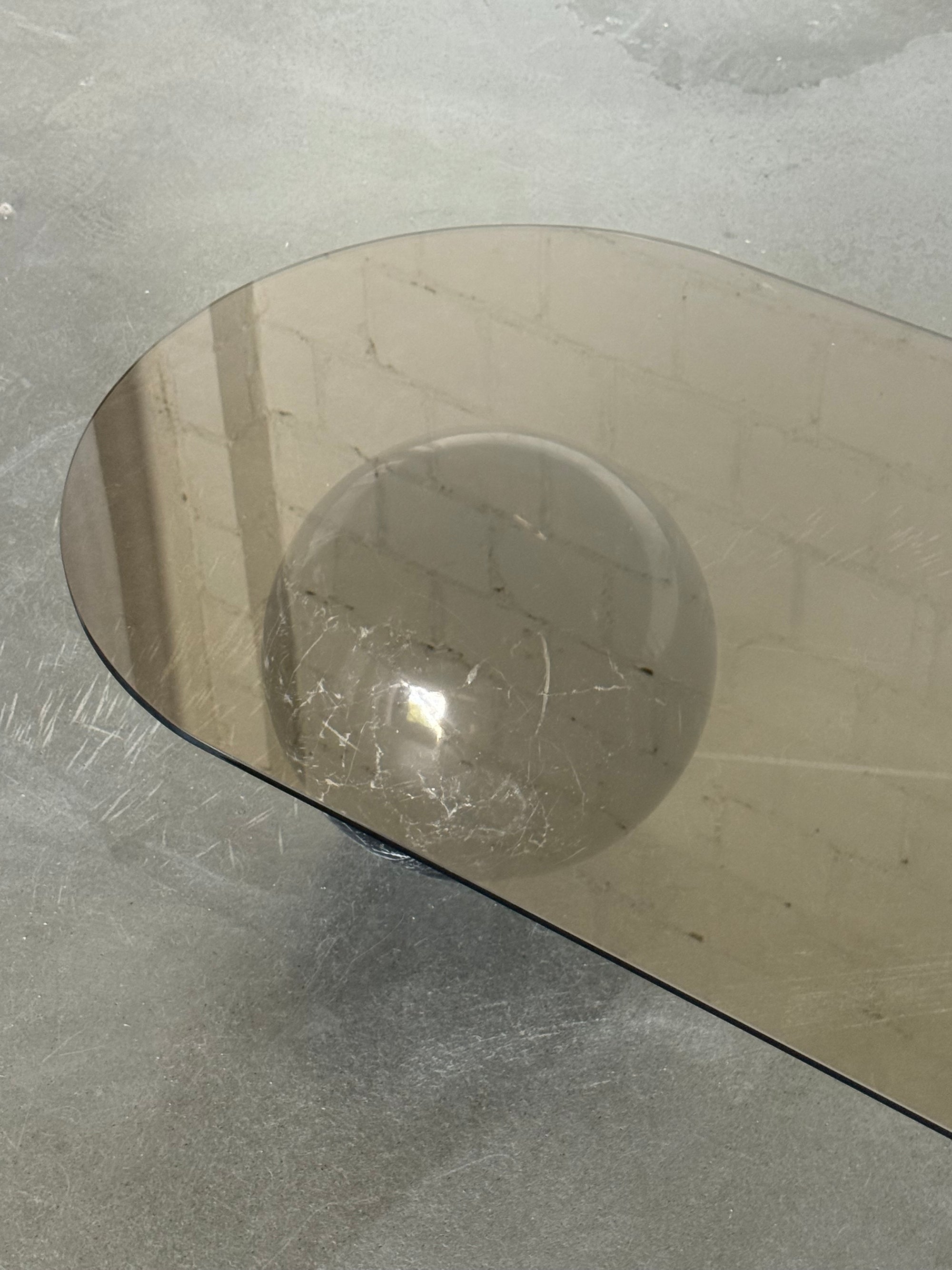 stół kawowy kula marmur