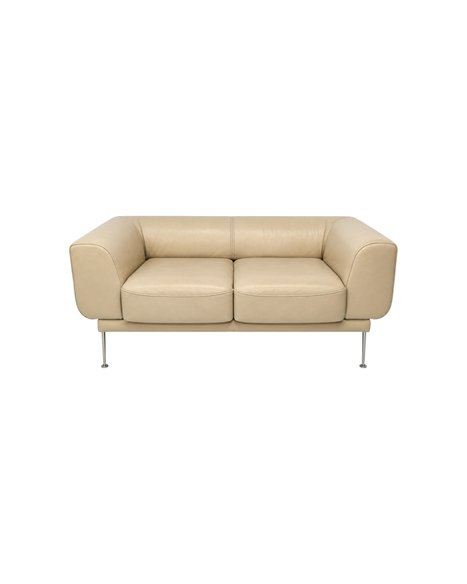sofa Kiwi, lata 2000, piaskowa skóra naturalna
