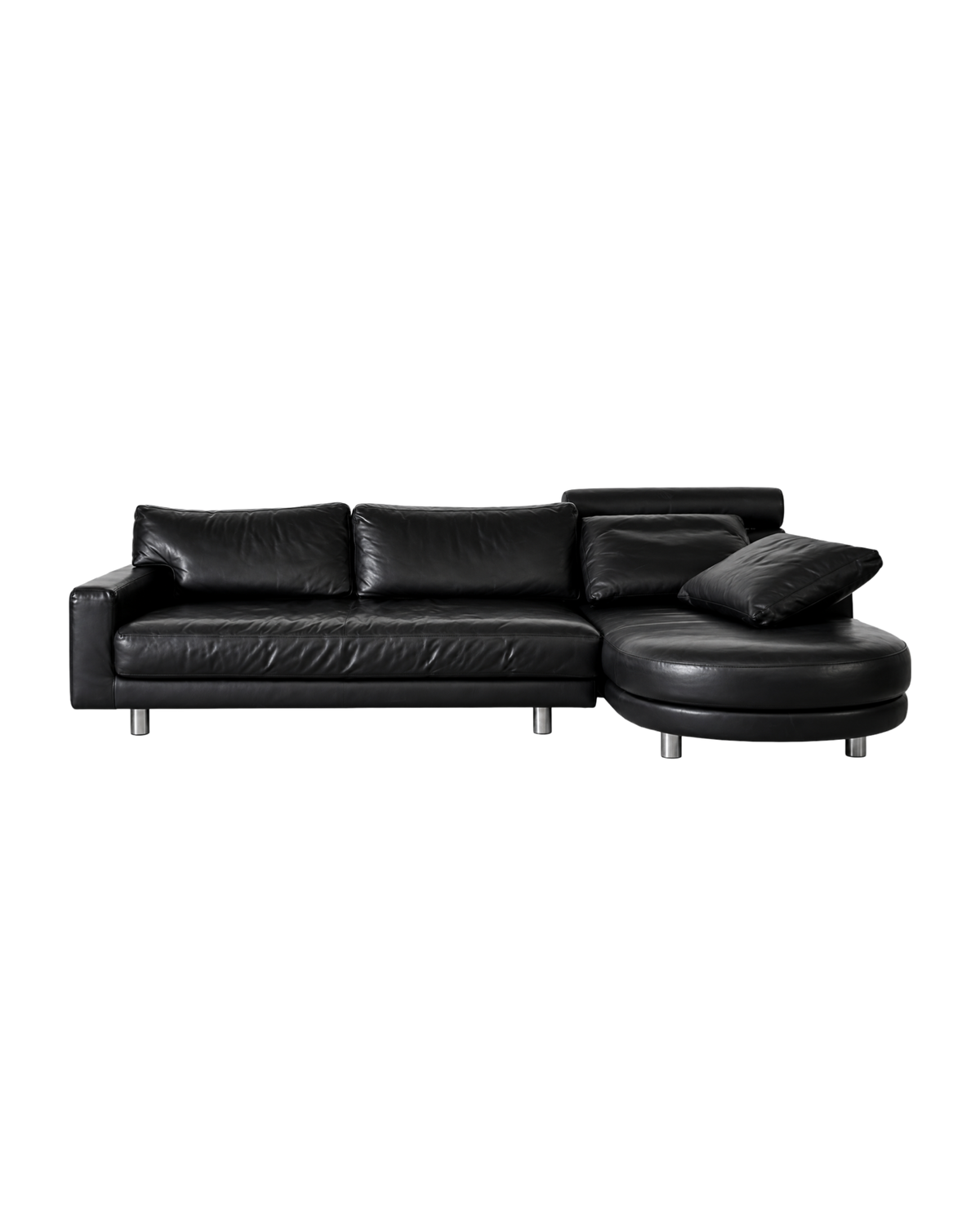 sofa, lata 90, Ligne Roset, skóra naturalna