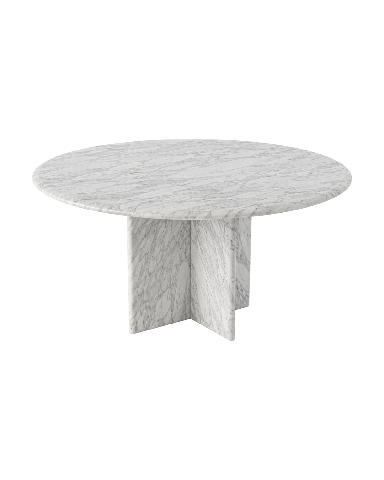 Stół jadalniany marmur Carrara, 110 cm, Włochy lata 80/90