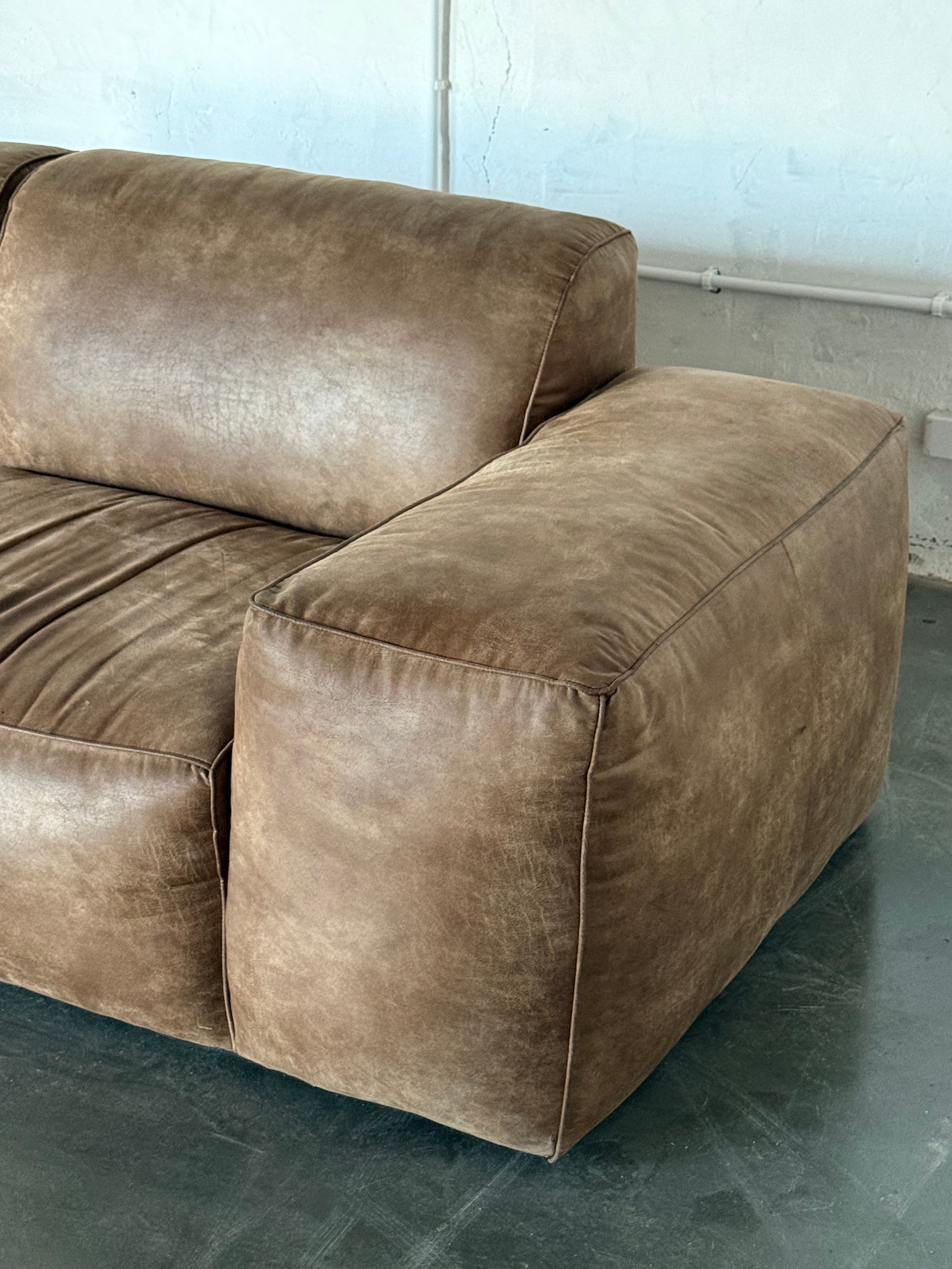 Block sofa, Alcantara, 90s/00s