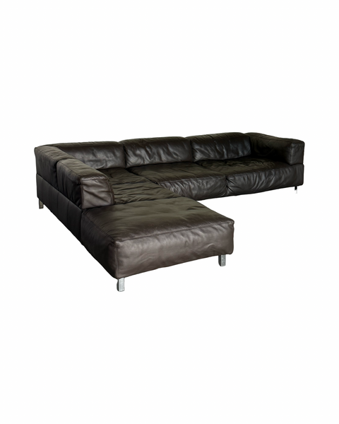 Sofa lata 90/00 skóra naturalna
