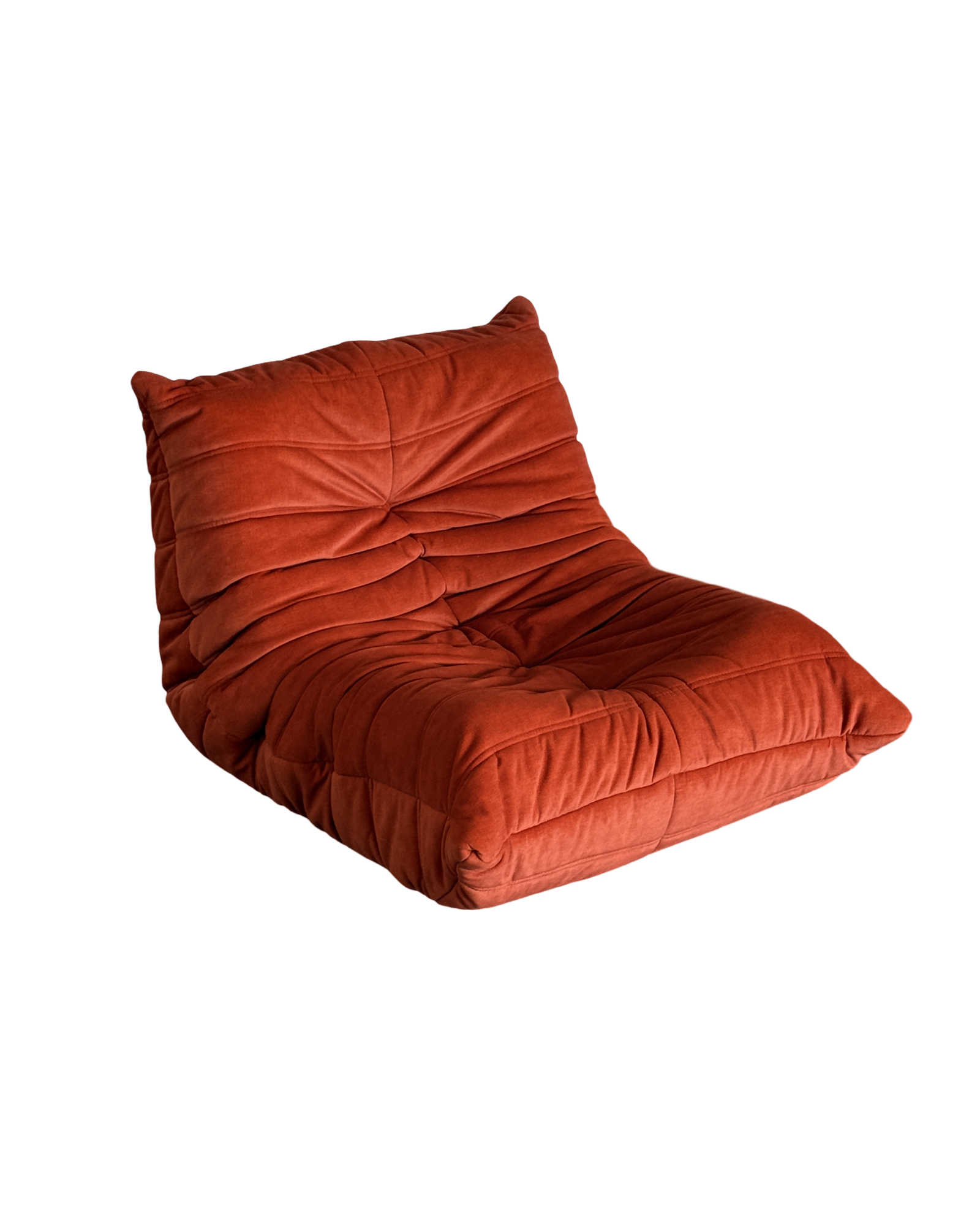 fotel Togo, Ligne Roset, welur orange, sygnowany