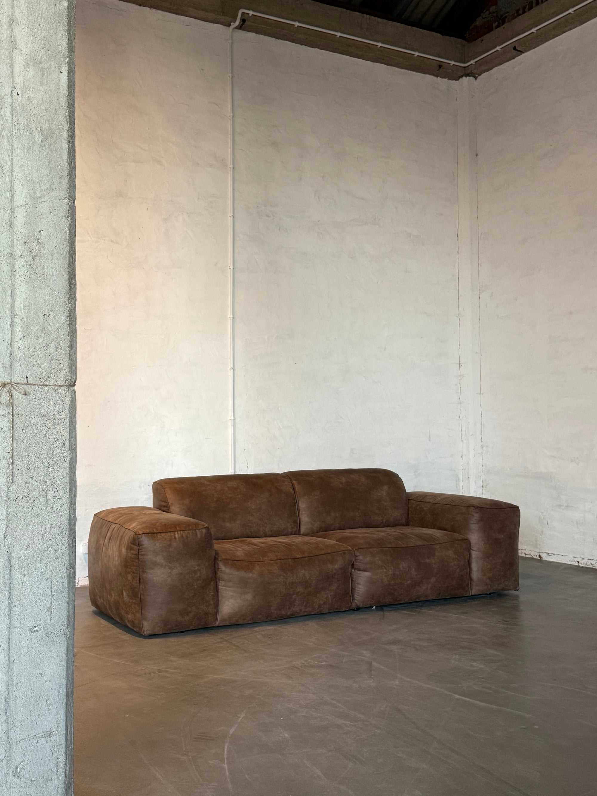 Block sofa, Alcantara, 90s/00s