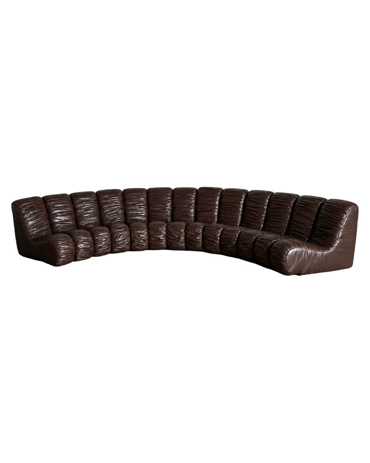sofa Snejk, 12 elementów, skóra, łuk