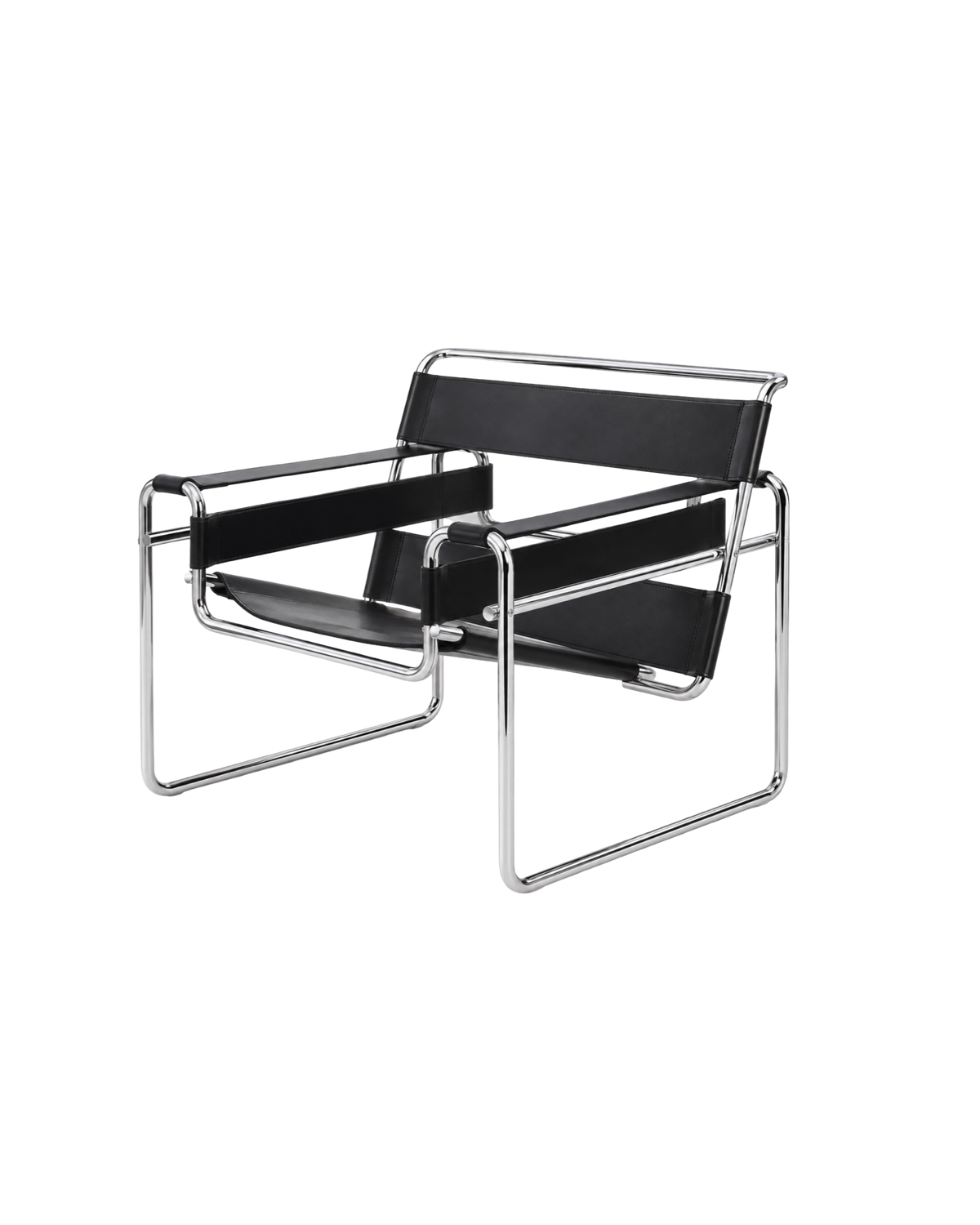 fotel w stylu Wassily Chair, skór naturalna, Bauhaus