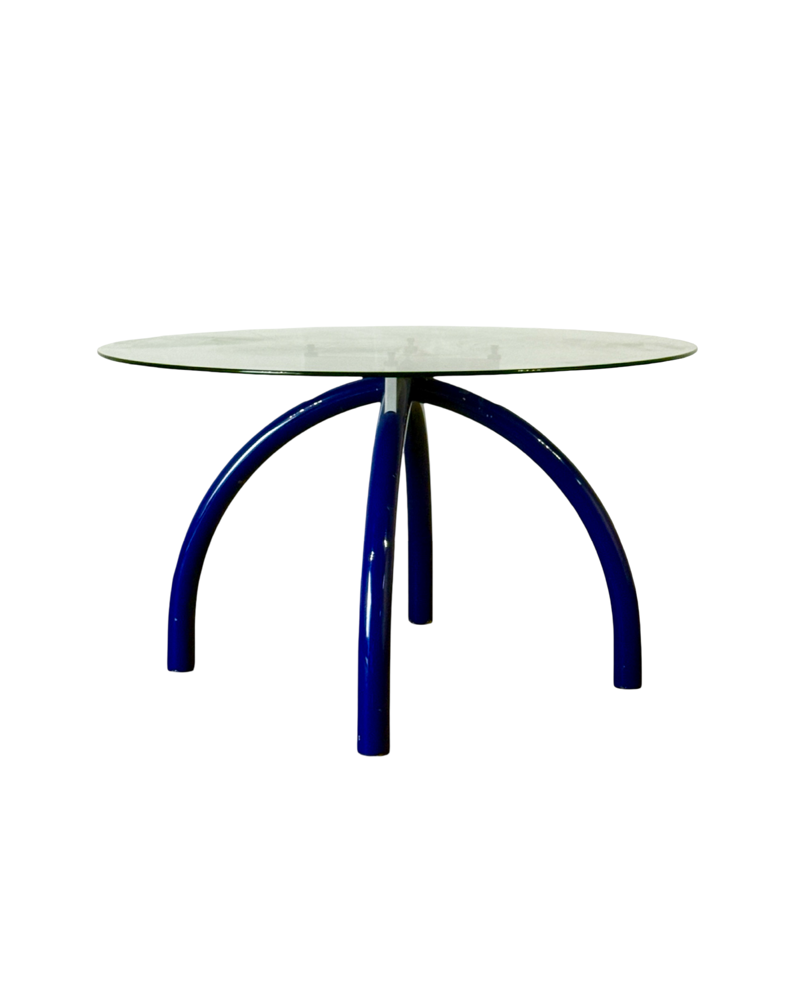 Stół jadalniany Mandarin, Ettore Sottsass, Knoll, kobalt