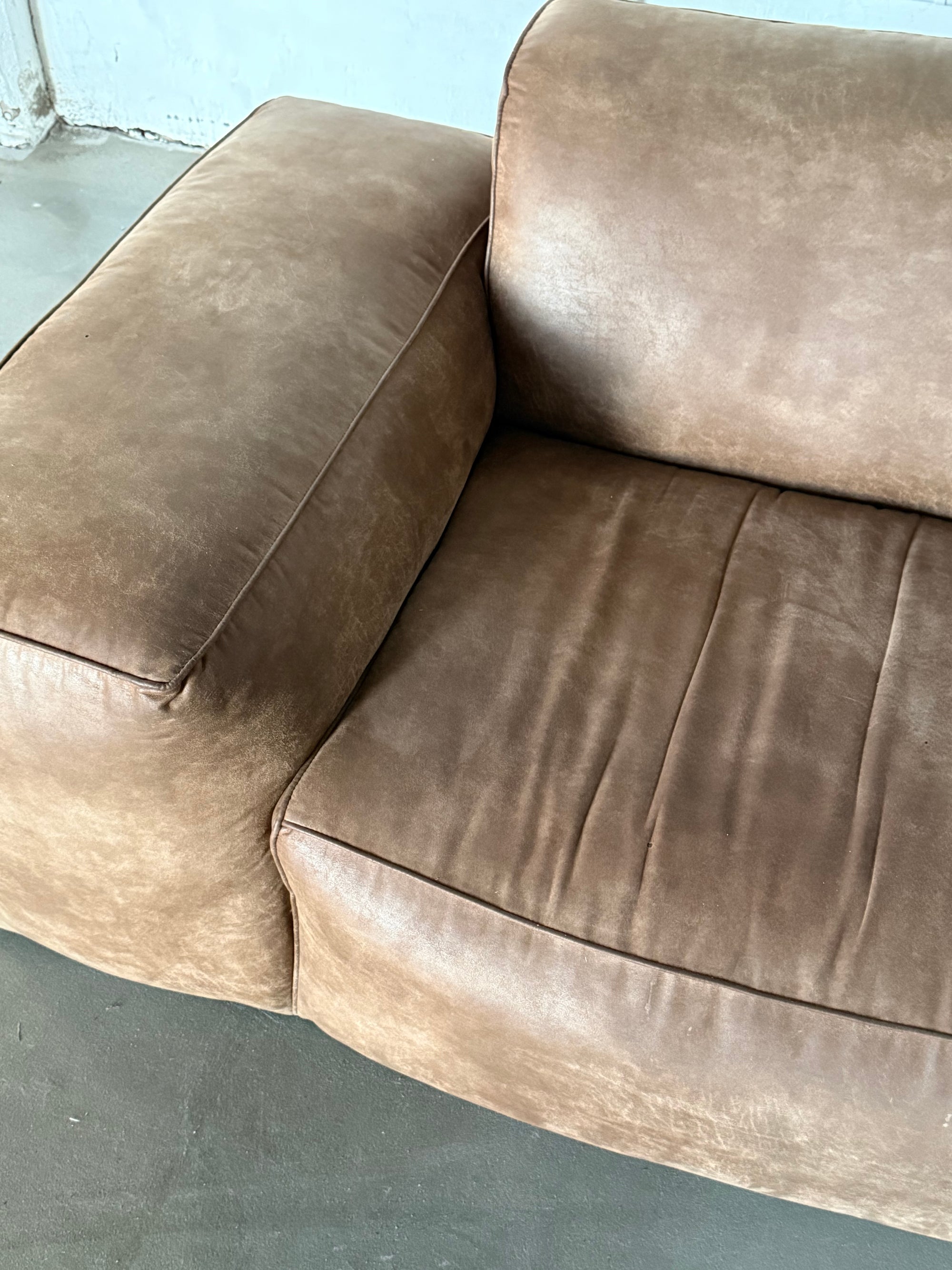 Block sofa, Alcantara, 90s/00s