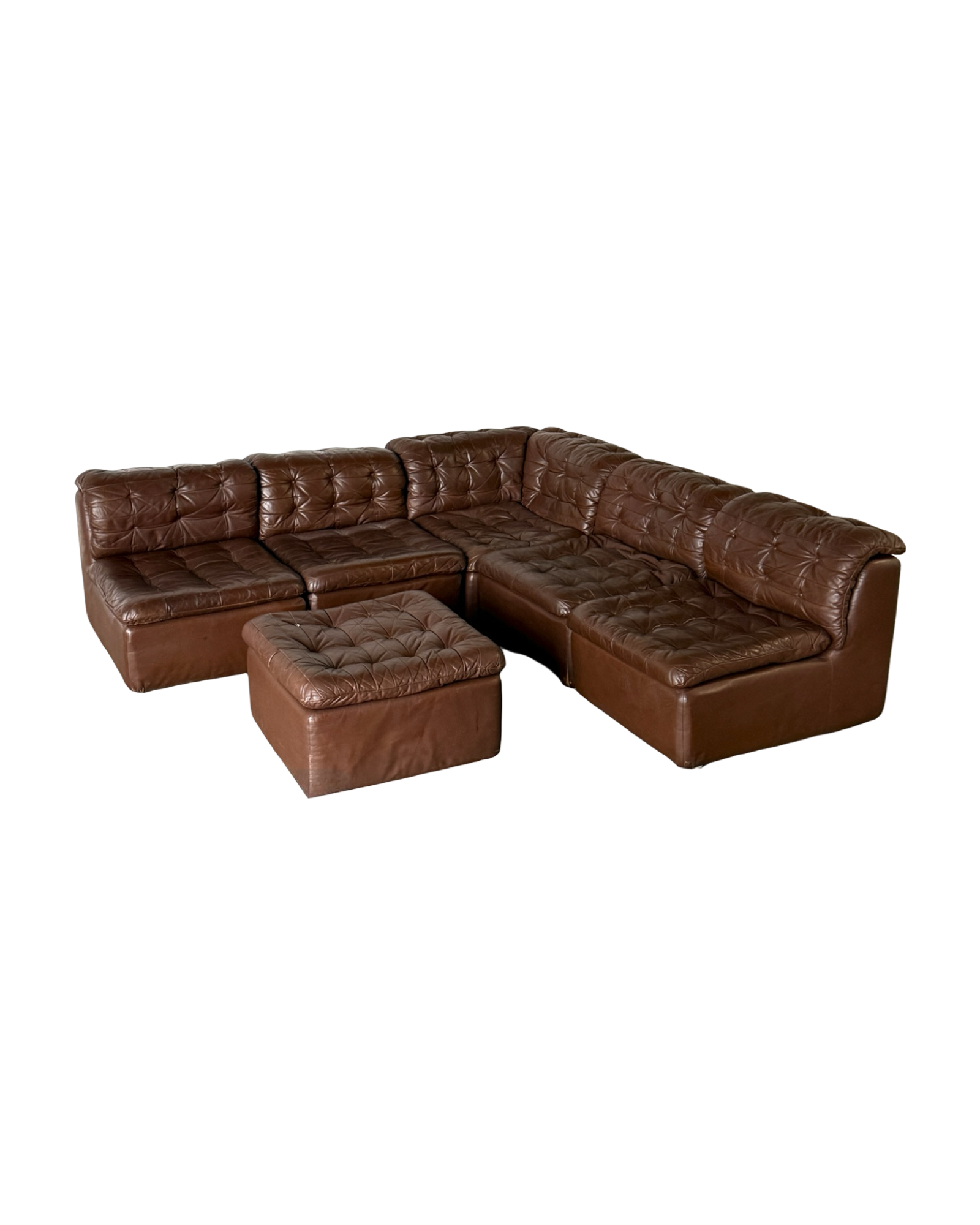 sofa modułowa, lata 70, patchwork