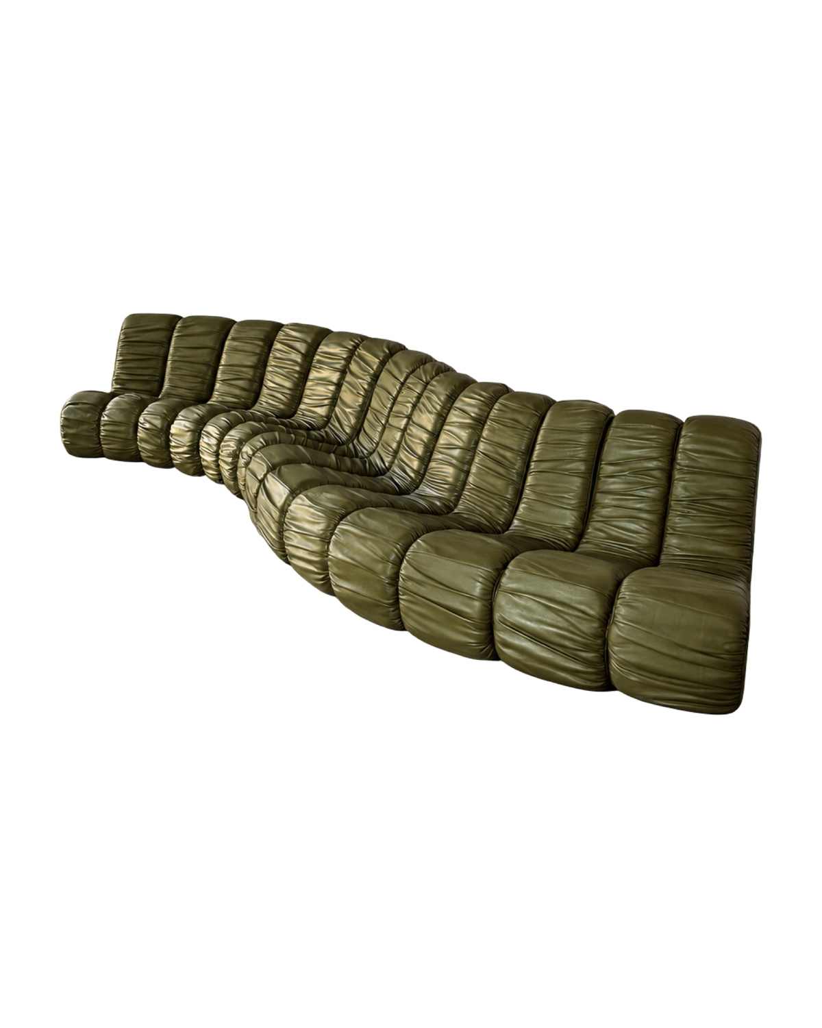 sofa Snejk, 12 elementów, skóra, wąż