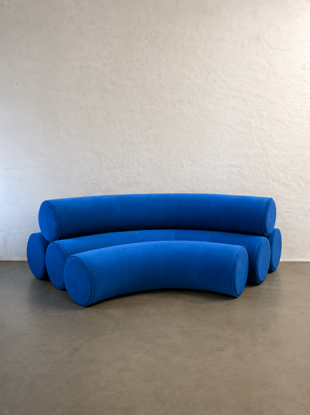 kobaltowa sofa, custom