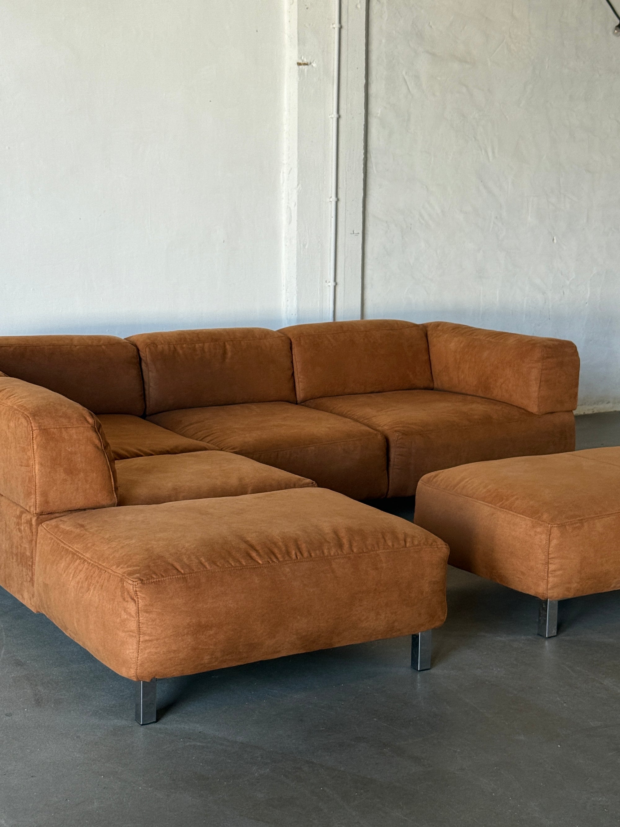 Corner sofa, 90s/00s, alcantara, EXTRA COMFY