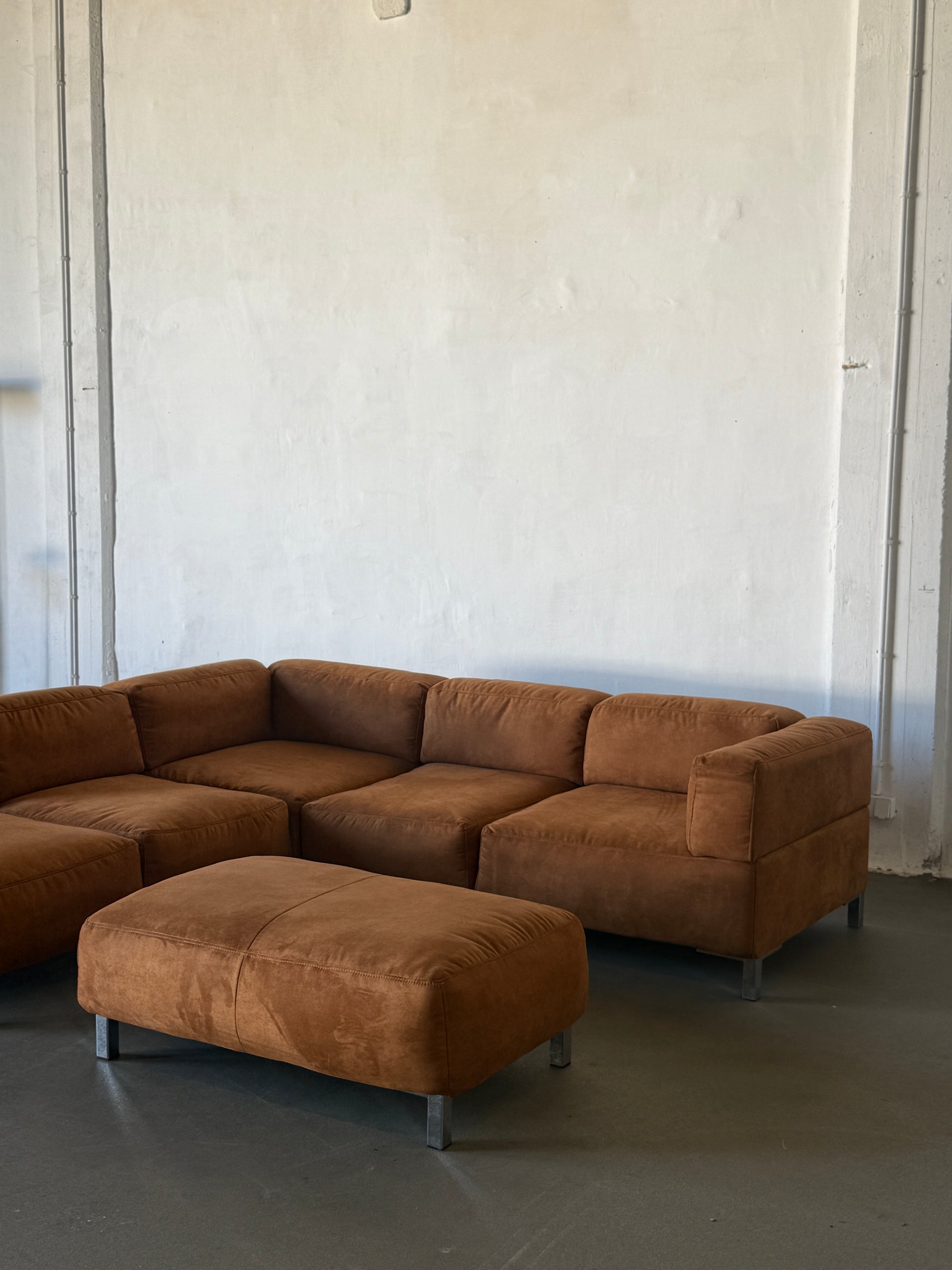 Corner sofa, 90s/00s, alcantara, EXTRA COMFY