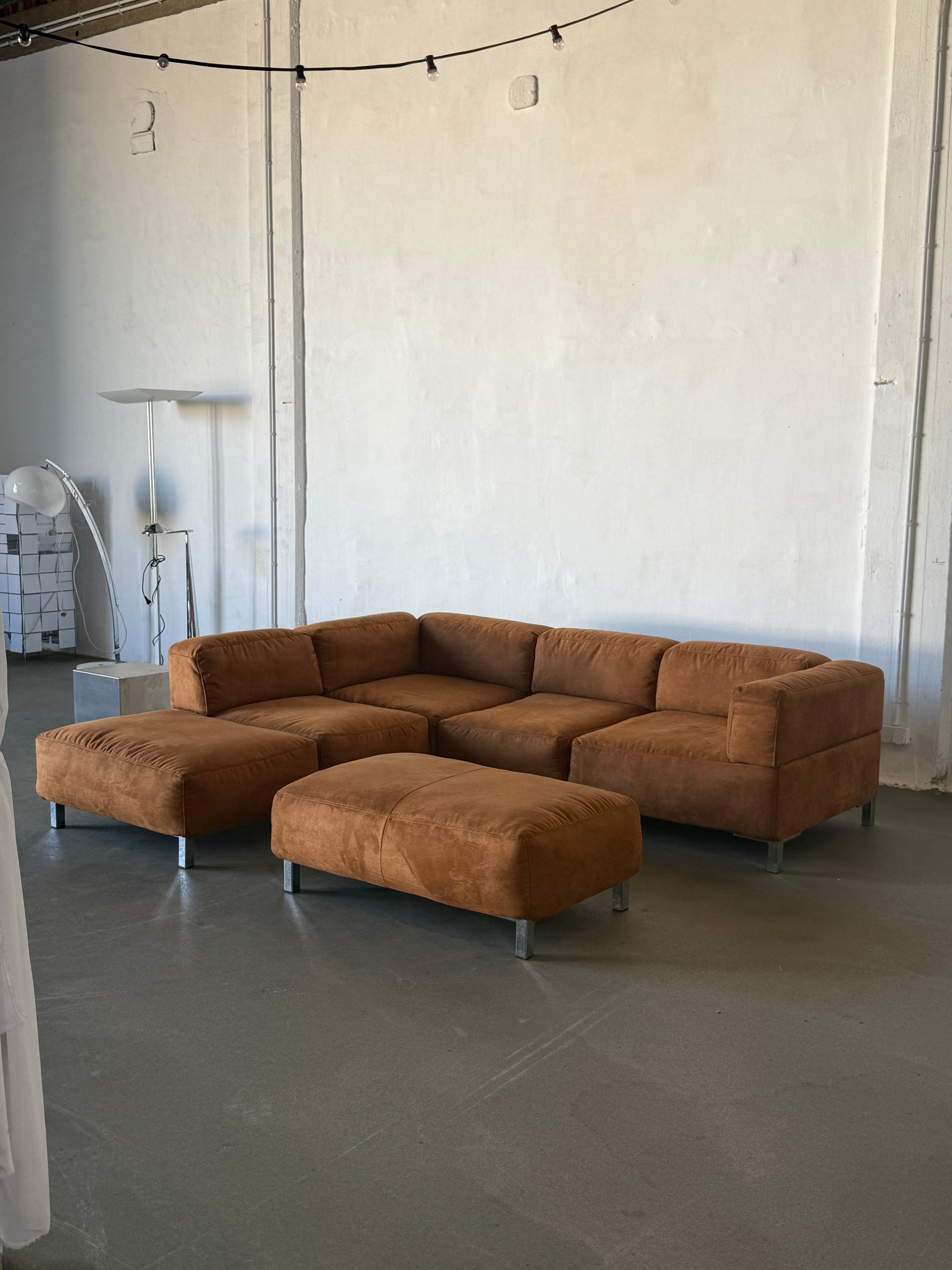 Corner sofa, 90s/00s, alcantara, EXTRA COMFY