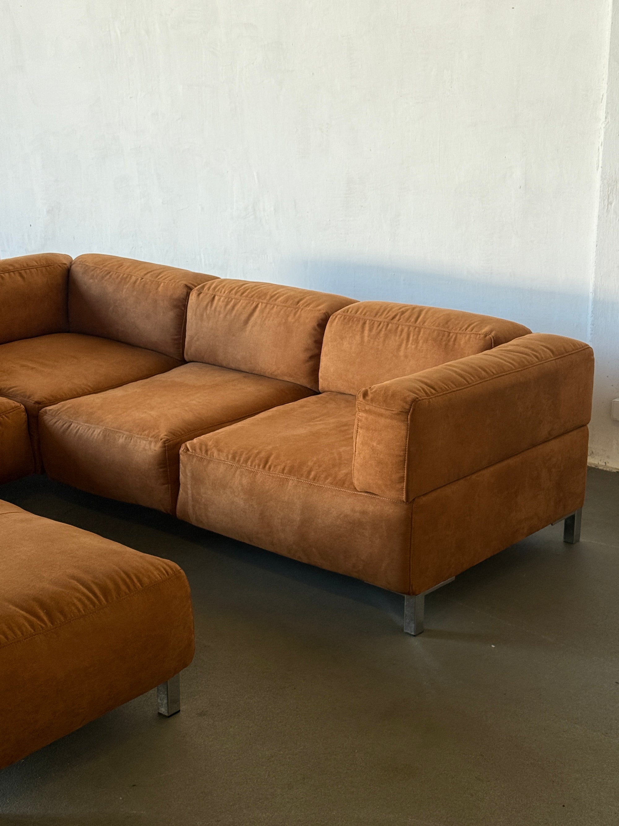 Corner sofa, 90s/00s, alcantara, EXTRA COMFY