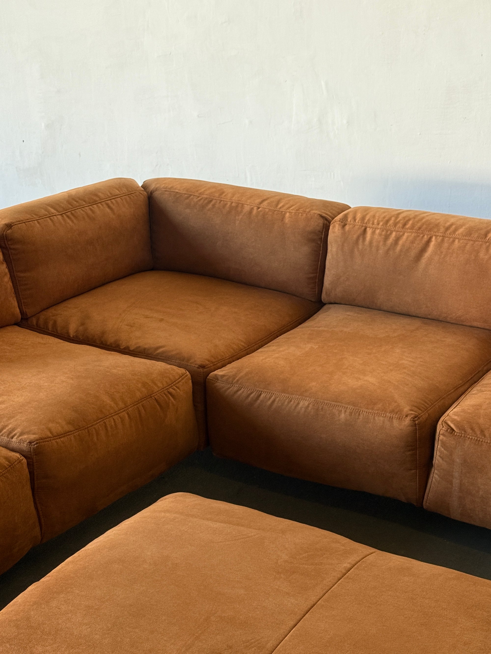 Corner sofa, 90s/00s, alcantara, EXTRA COMFY
