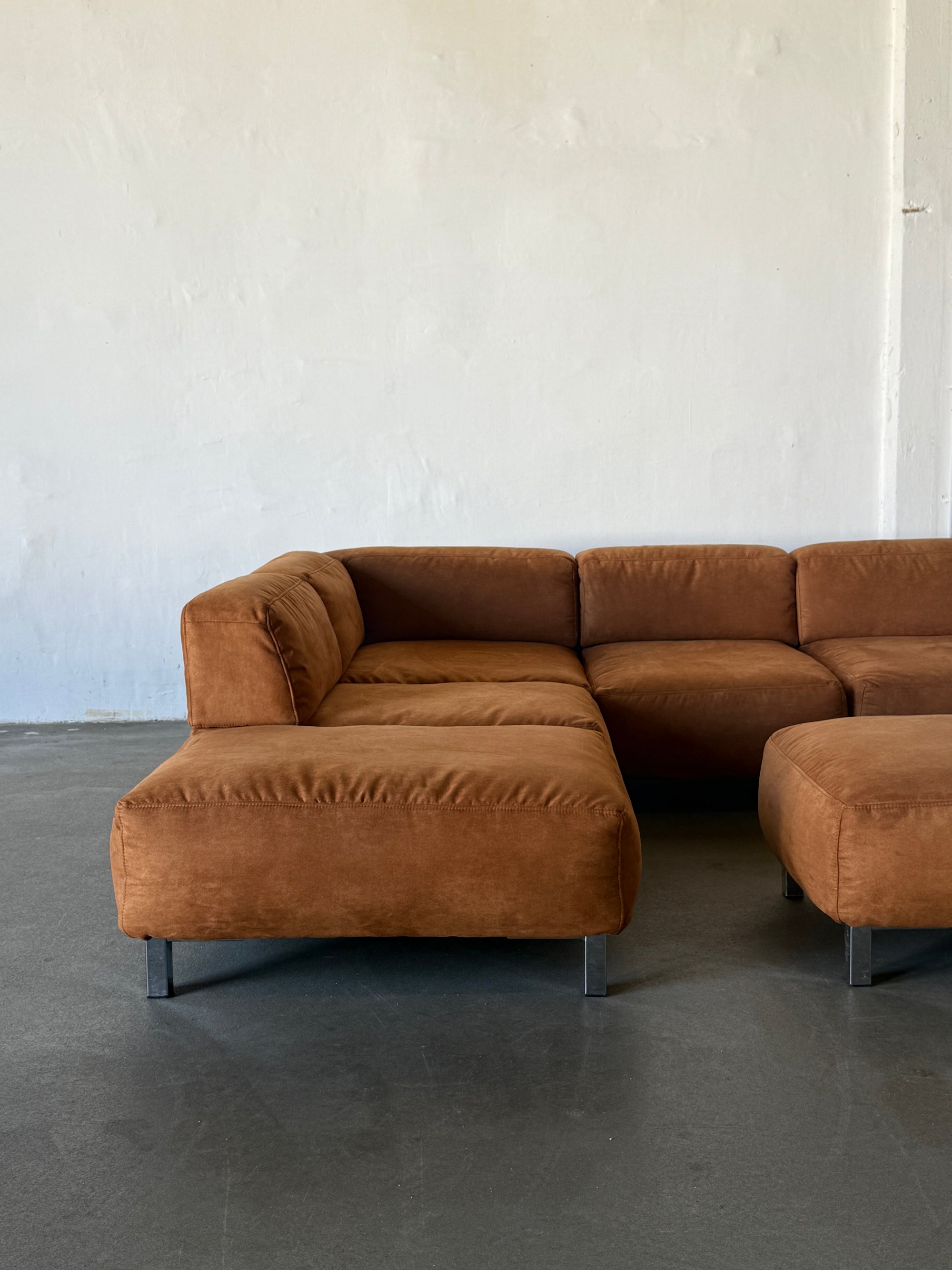 Corner sofa, 90s/00s, alcantara, EXTRA COMFY