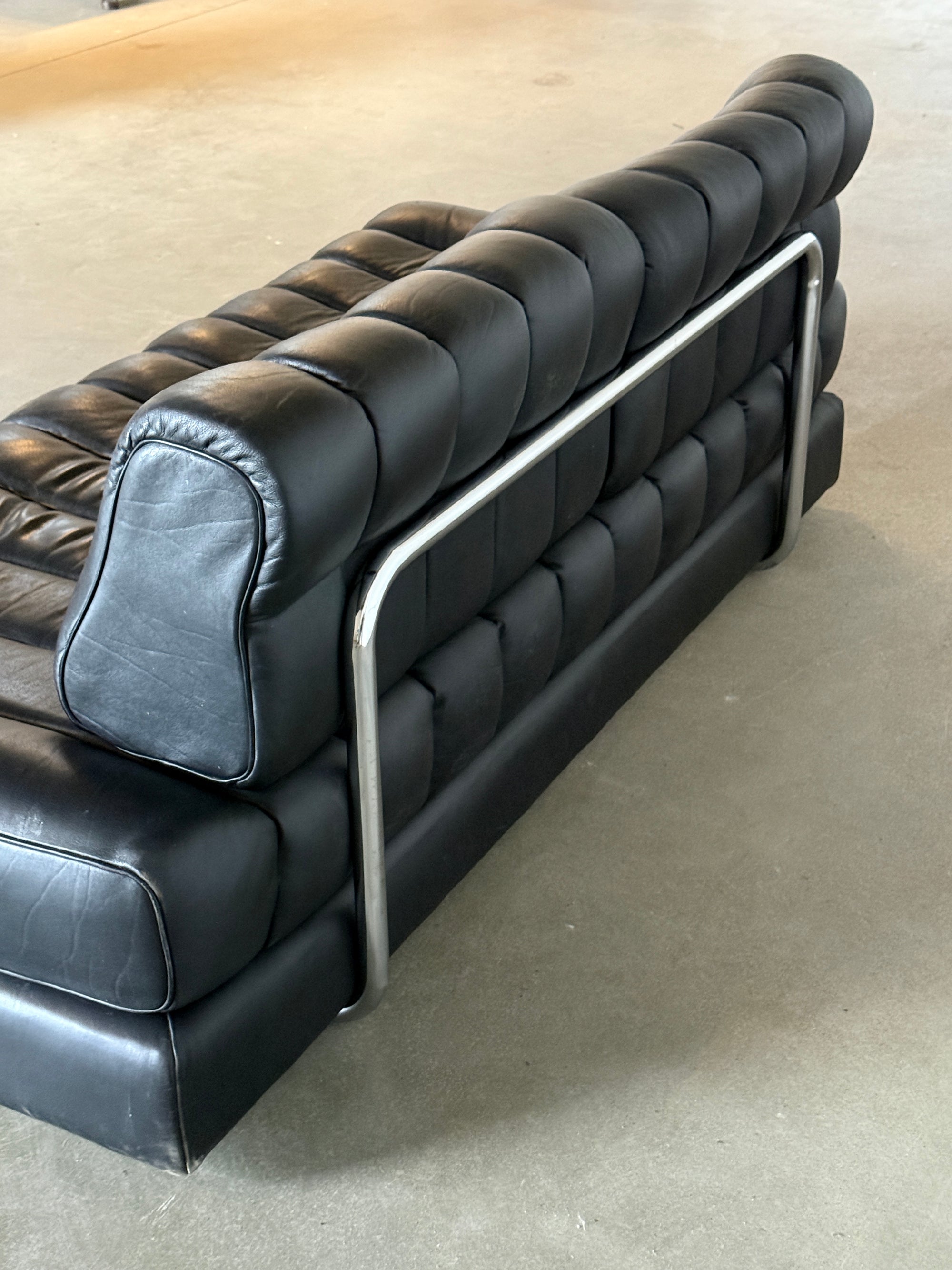 sofa De Sede DS85, funkcja spania, oryginalna tapicerka, sygnowana, nr seryjny