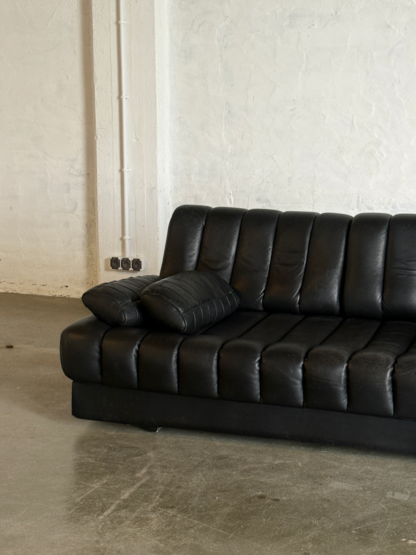 sofa De Sede DS85, funkcja spania, oryginalna tapicerka, sygnowana, nr seryjny