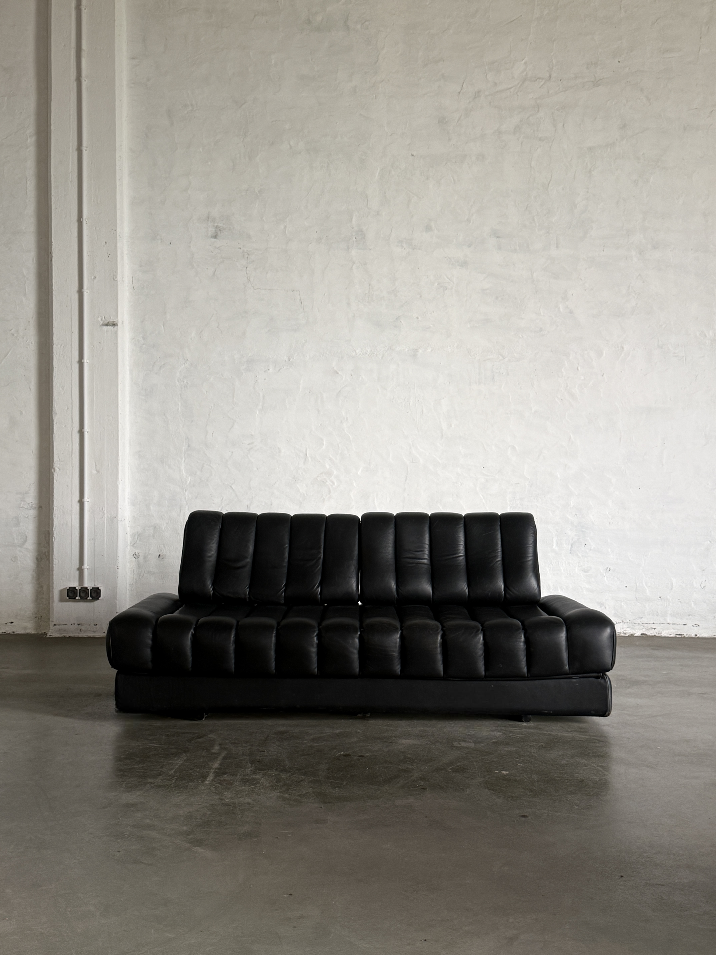 sofa De Sede DS85, funkcja spania, oryginalna tapicerka, sygnowana, nr seryjny