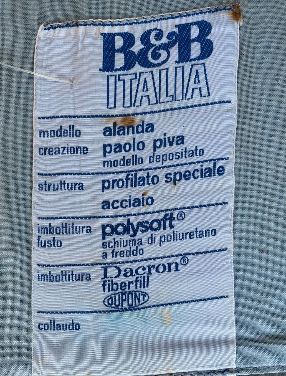 sofa Alanda, B&B Italia, sygnowana, po renowacji