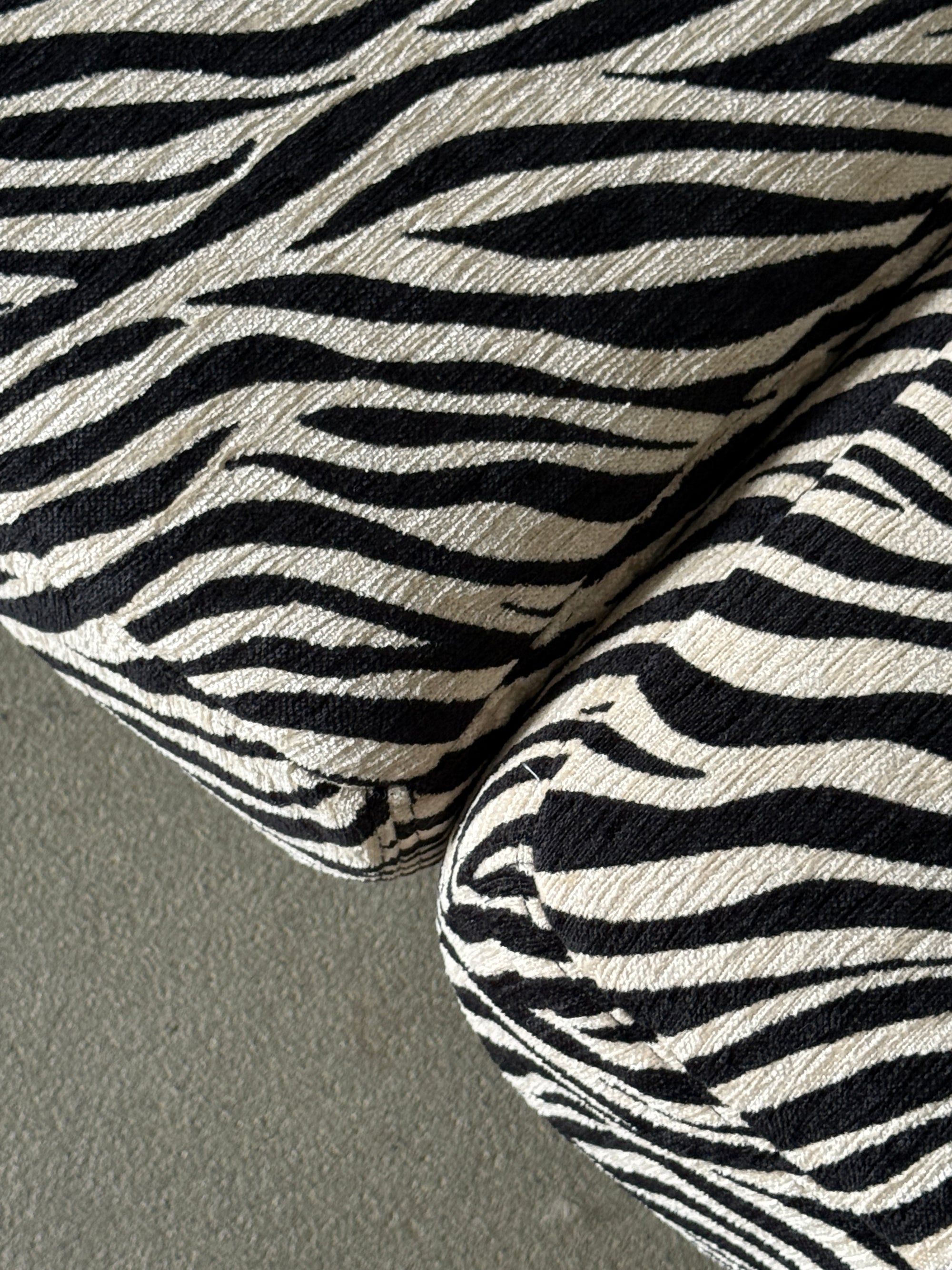 modułowa sofa De Sede DS76, lata 80, po renowacji, zebra, funkcja spania