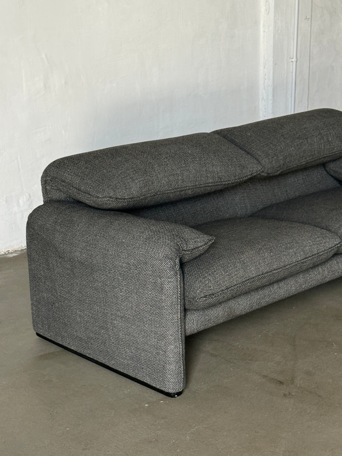 sofa Cassina Maralunga, 190 cm, oryginalna tapicerka - wełna, sygnowana