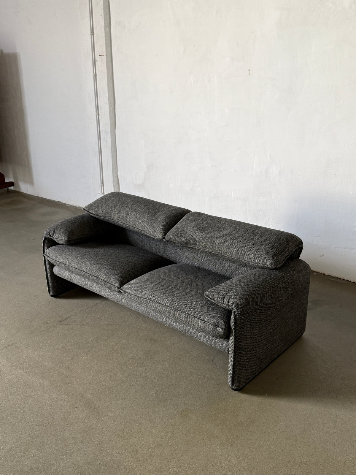 sofa Cassina Maralunga, 190 cm, oryginalna tapicerka - wełna, sygnowana