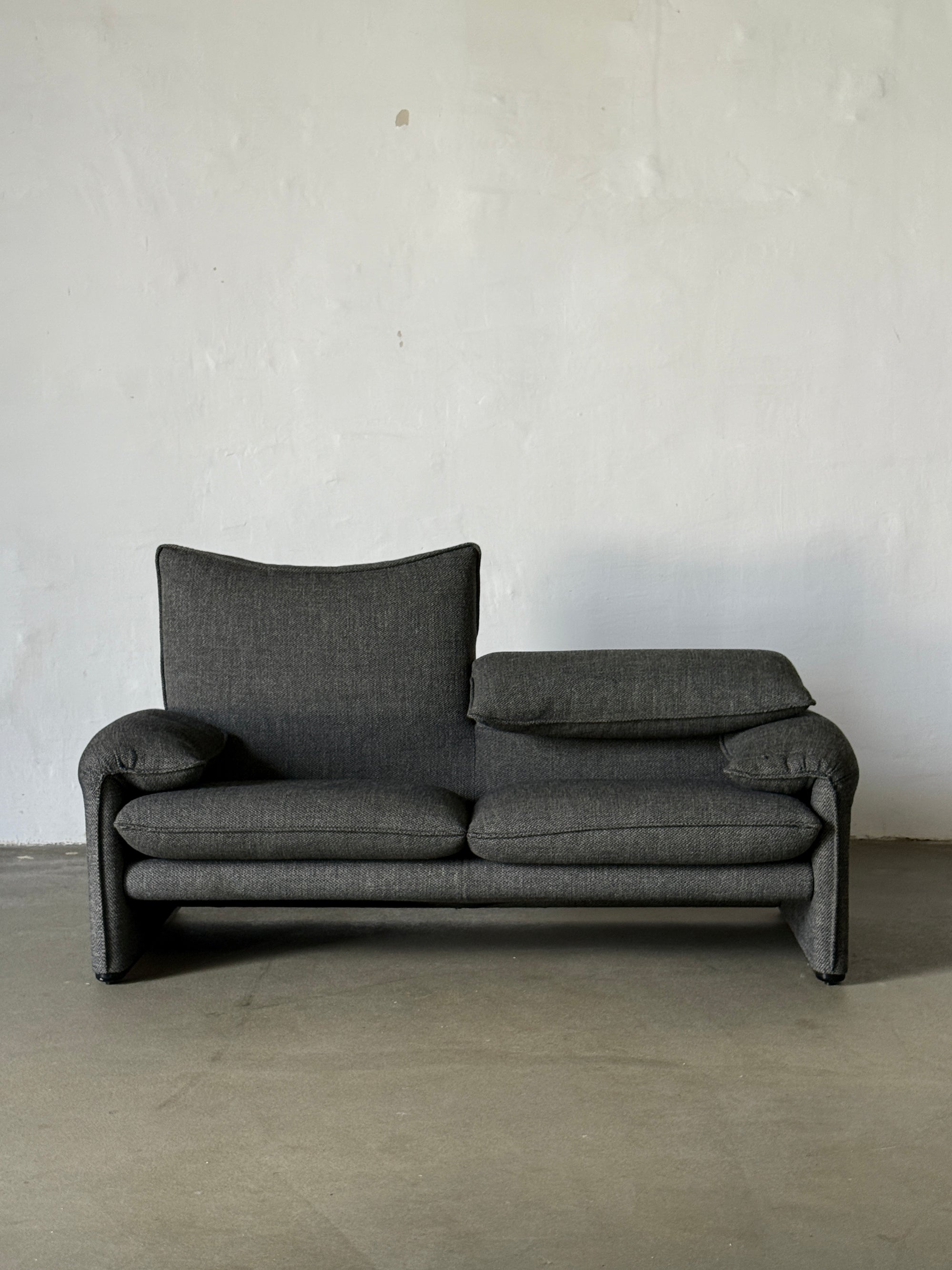 sofa Cassina Maralunga, 190 cm, oryginalna tapicerka - wełna, sygnowana