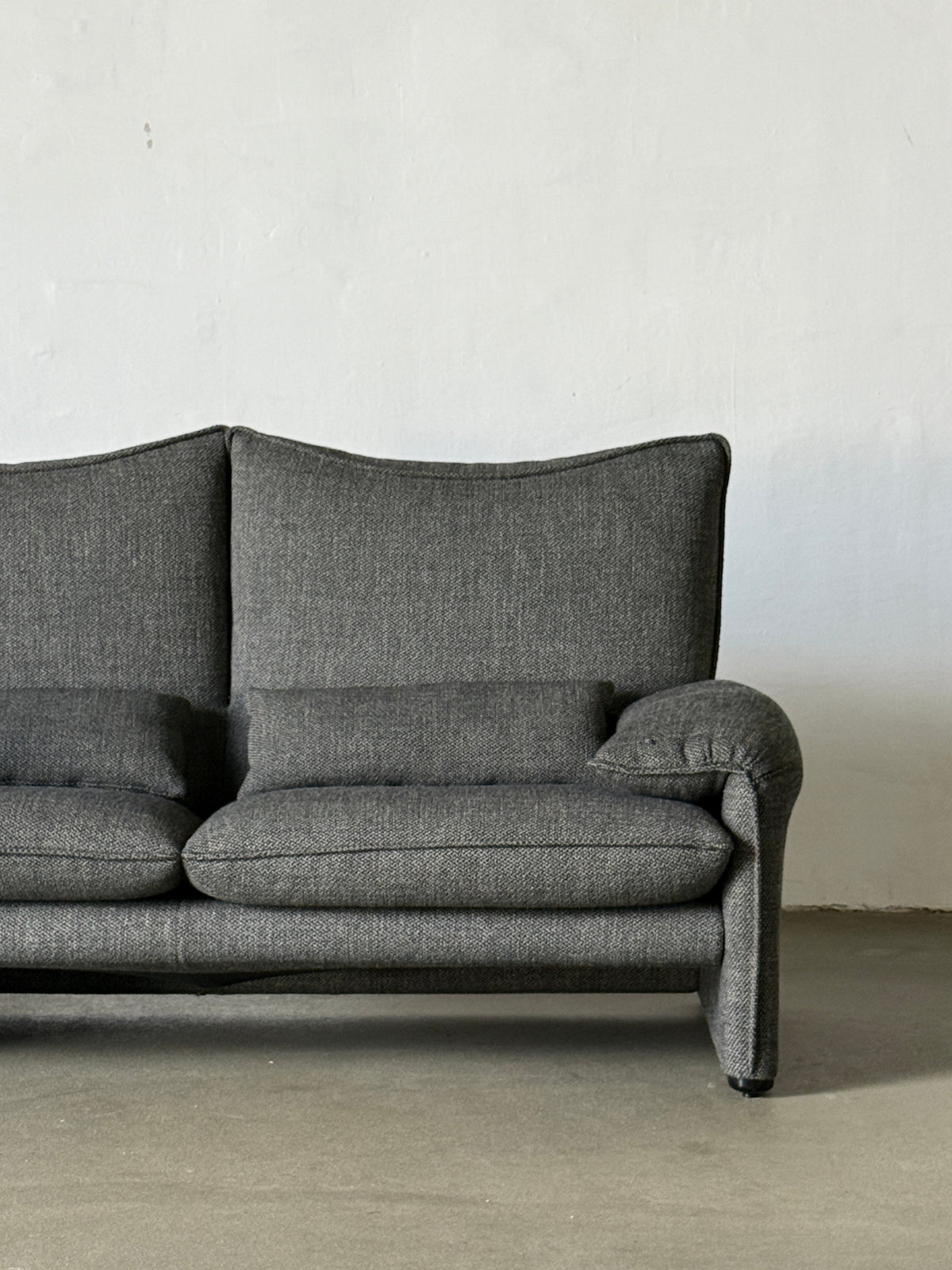 sofa Cassina Maralunga, 190 cm, oryginalna tapicerka - wełna, sygnowana