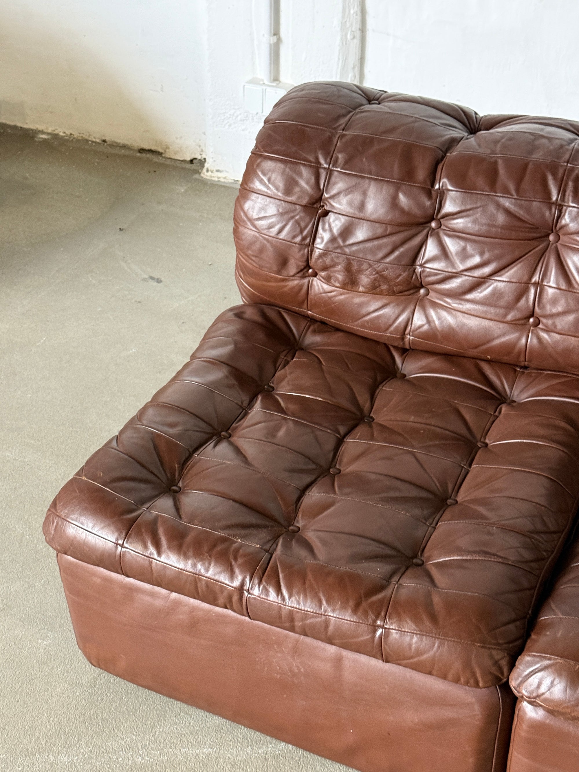 sofa modułowa, lata 70, patchwork