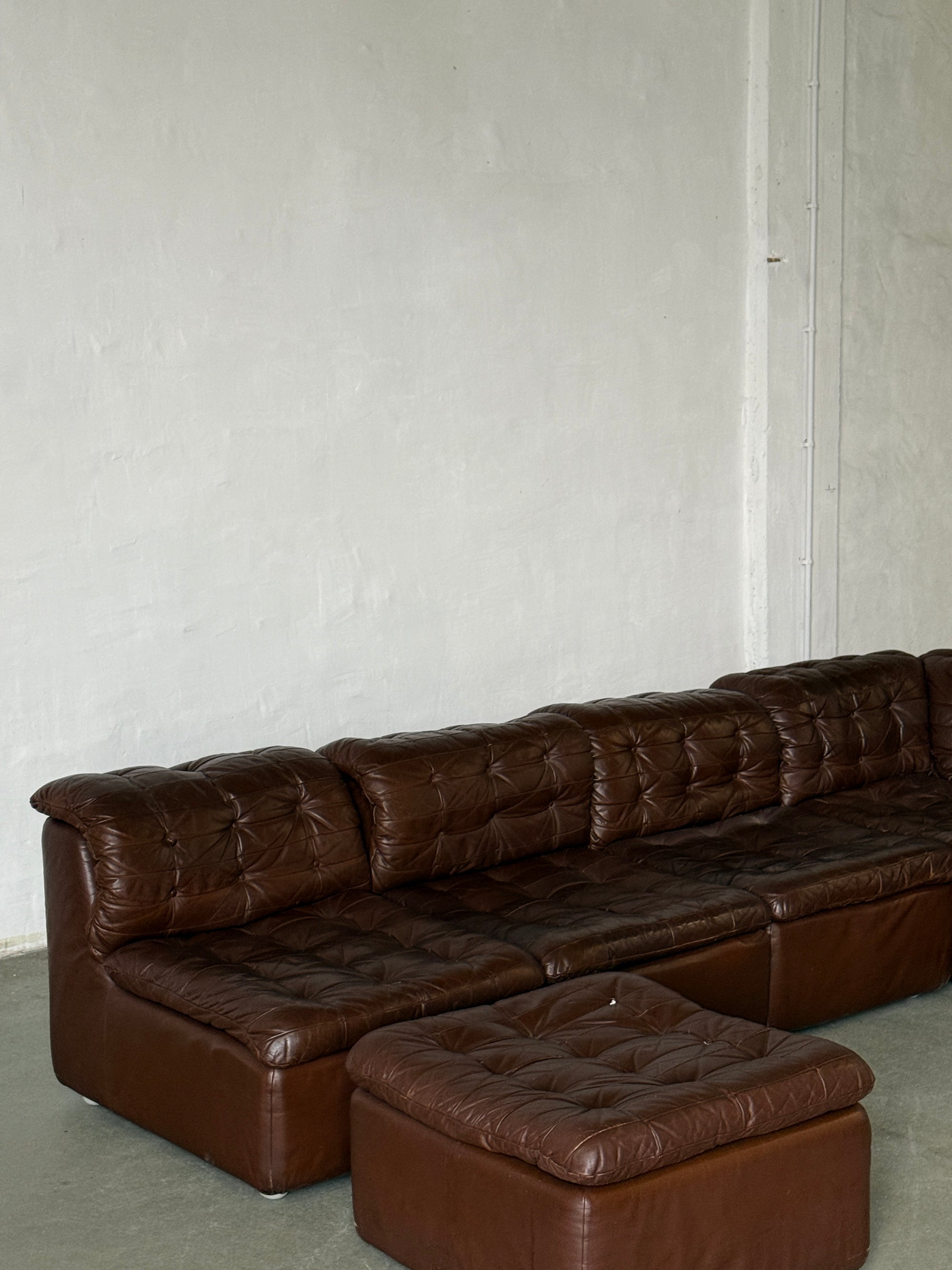 sofa modułowa, lata 70, patchwork