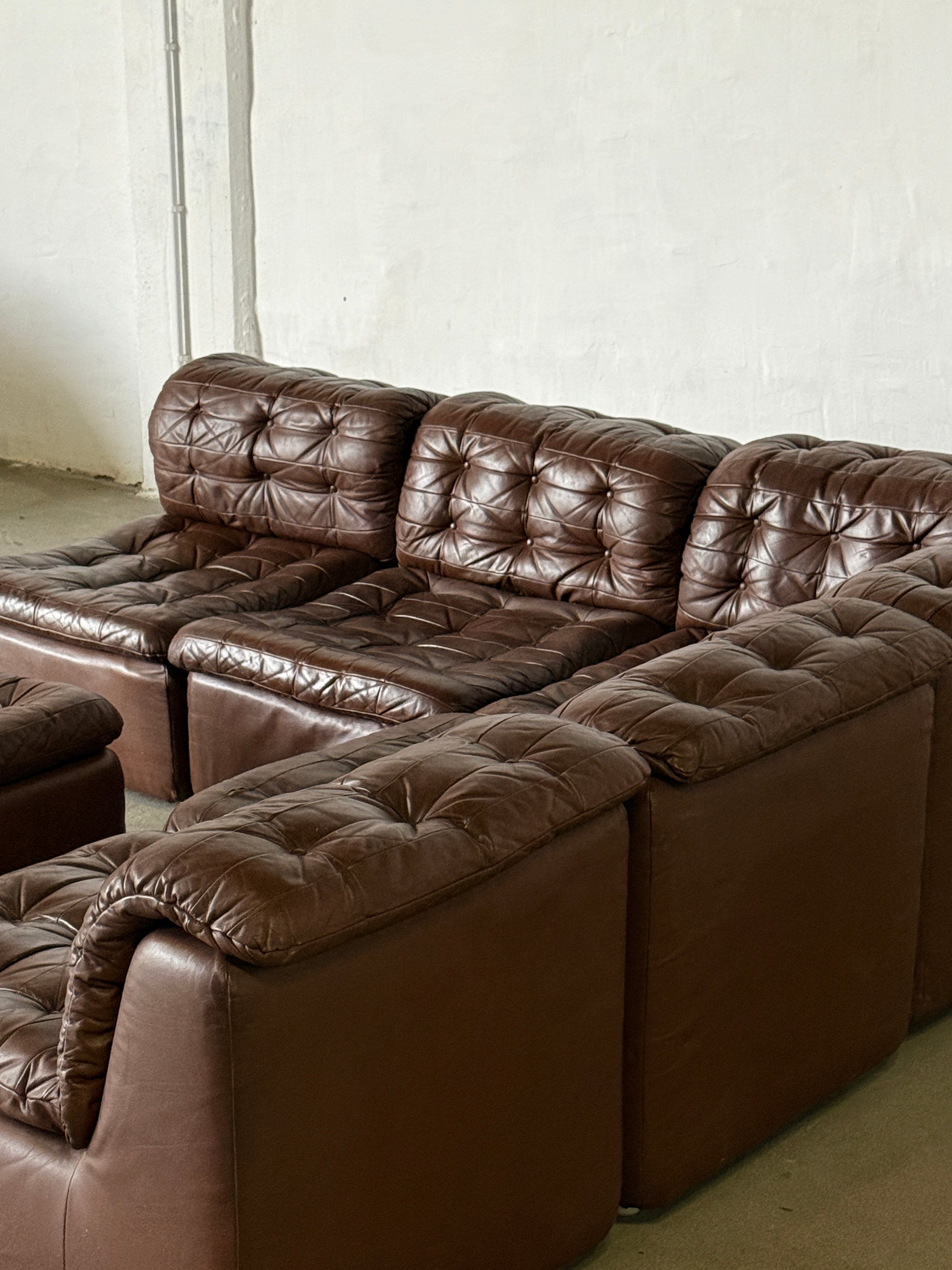 sofa modułowa, lata 70, patchwork