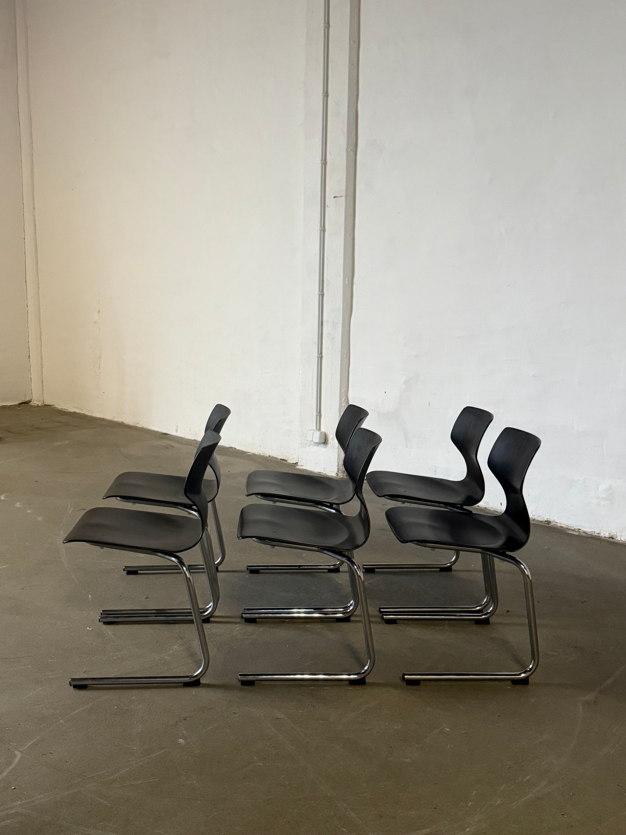 Krzesła Flötotto, zestaw 6 sztuk