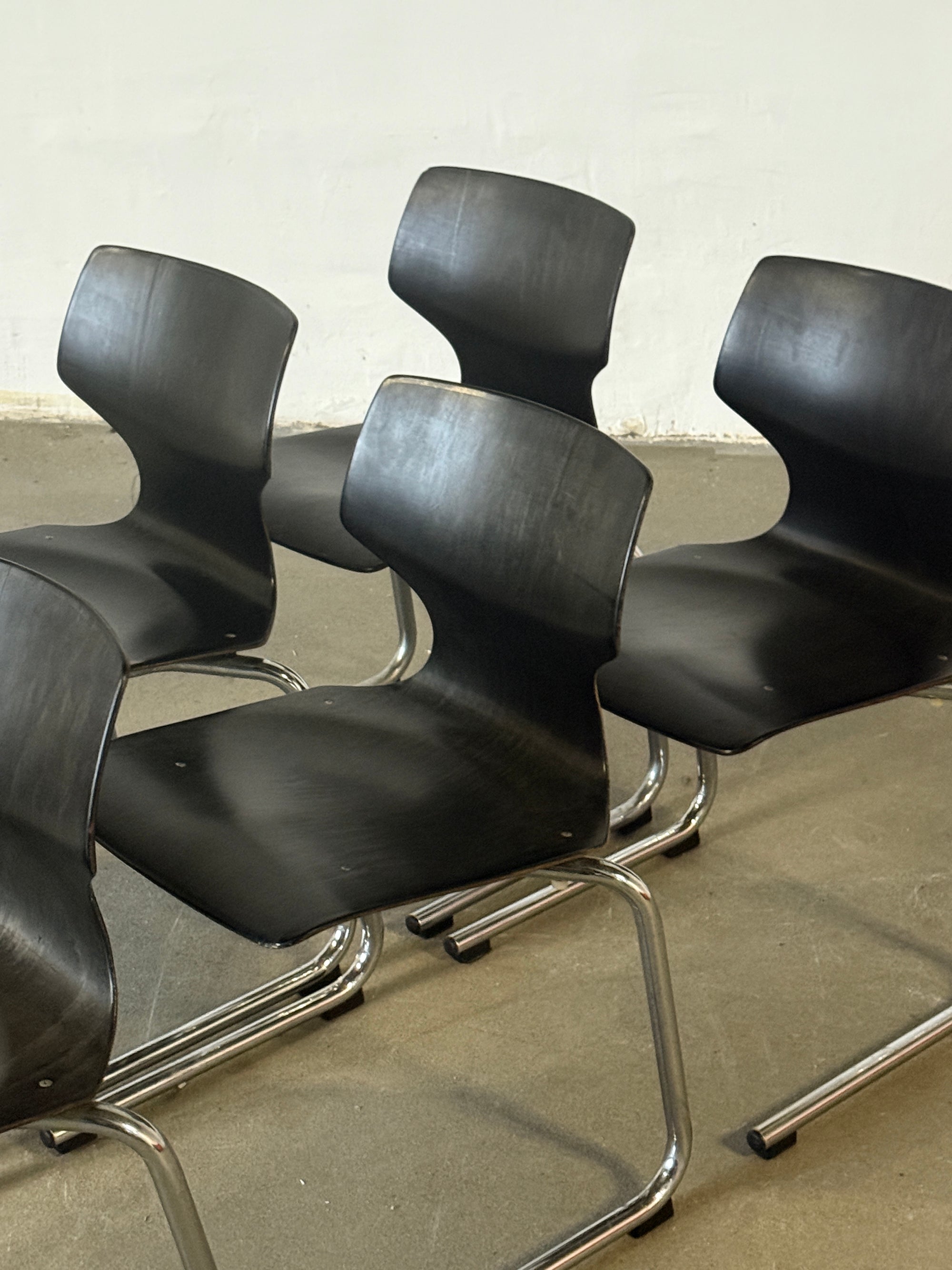 Krzesła Flötotto, zestaw 6 sztuk