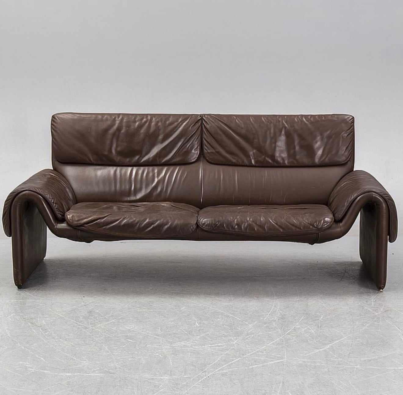 sofa De Sede, DS-2011, skóra naturalna w kolorze gorzkiej czekolady