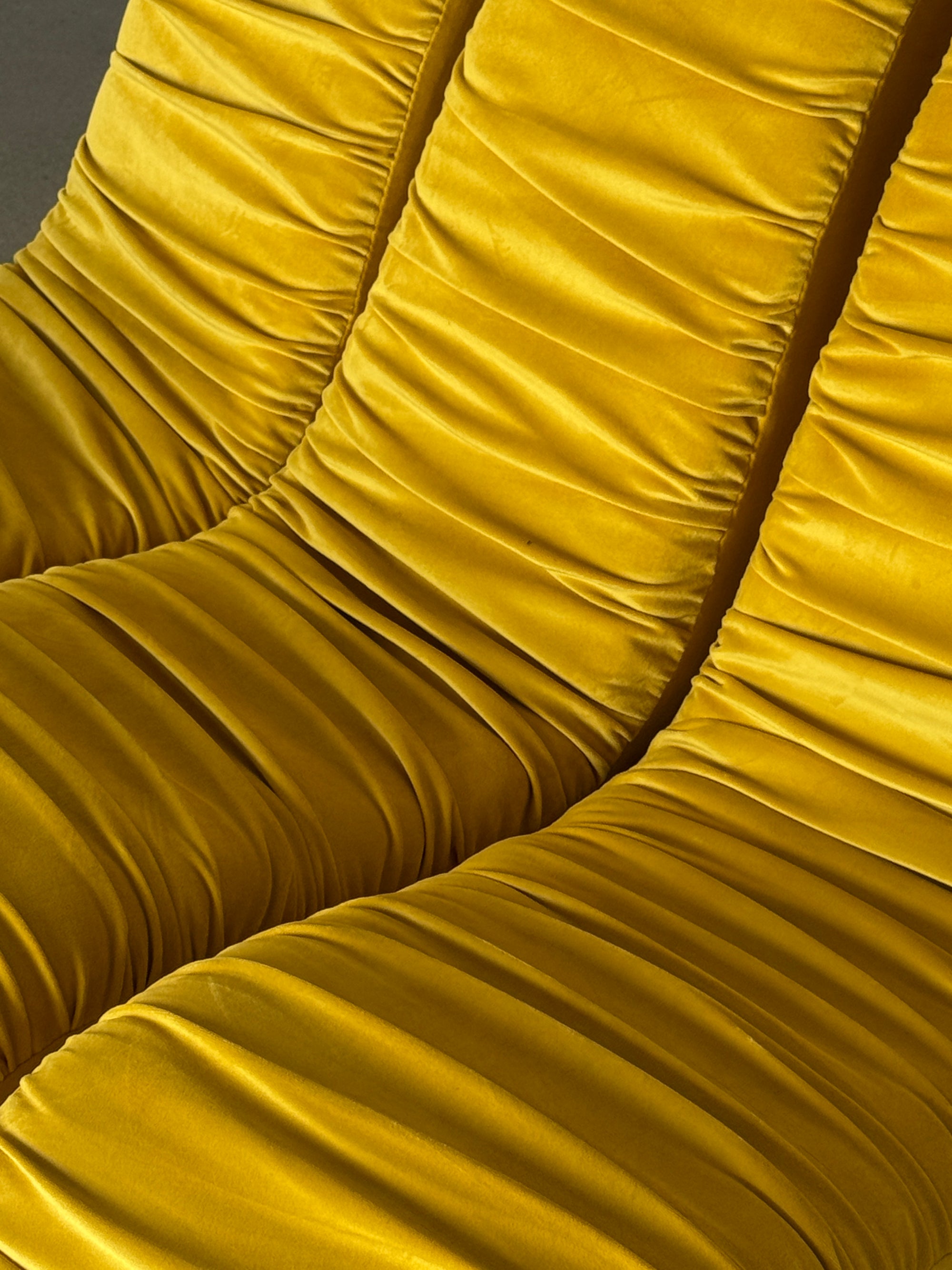 fotel Snejk, 3 moduły, welur yellow