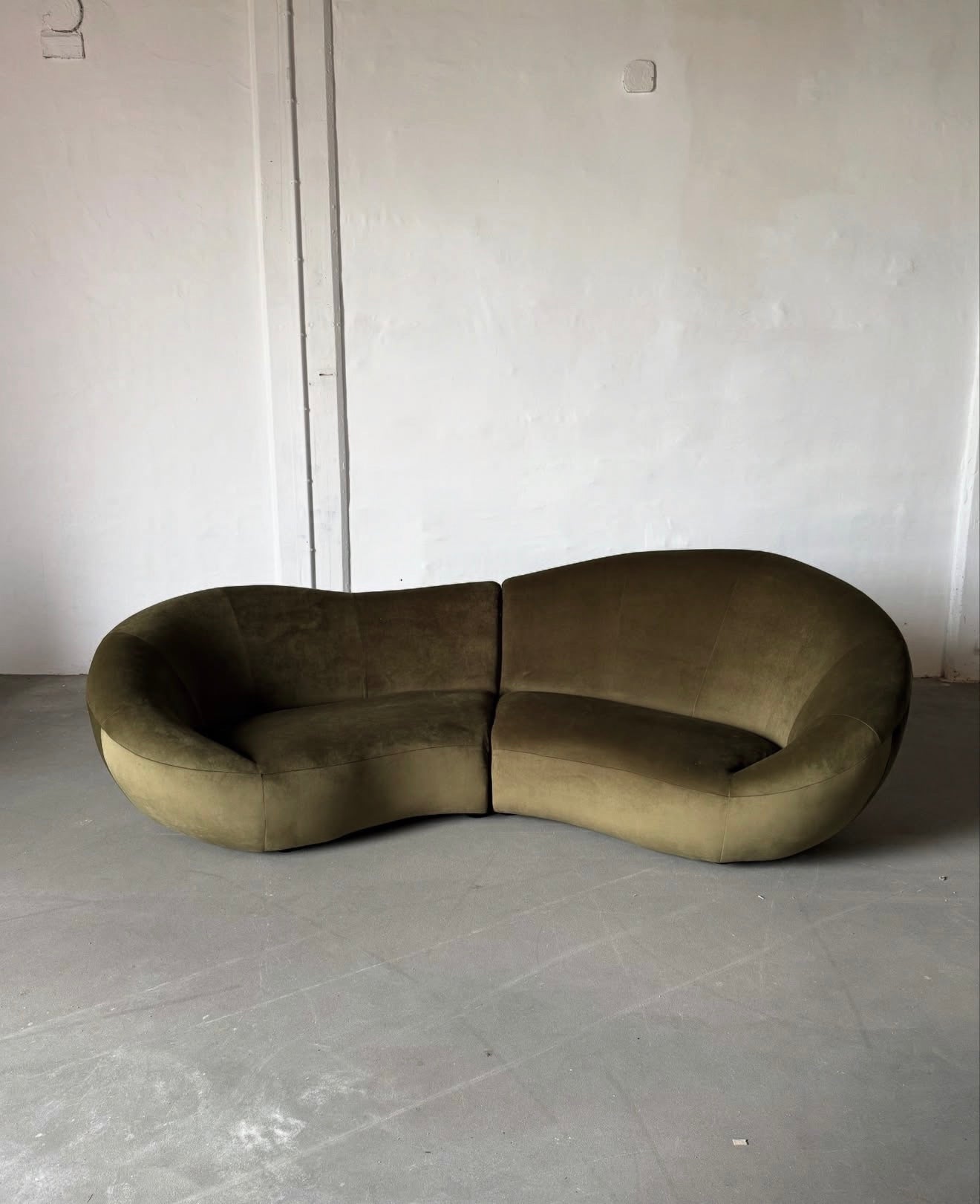 Sofa Bretz Rogal, po renowacji, welur, lata 80/90