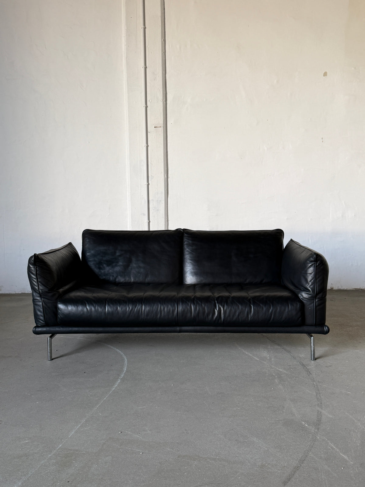 ekskluzywna sofa Machalke, lata 80/90, skóra naturalna